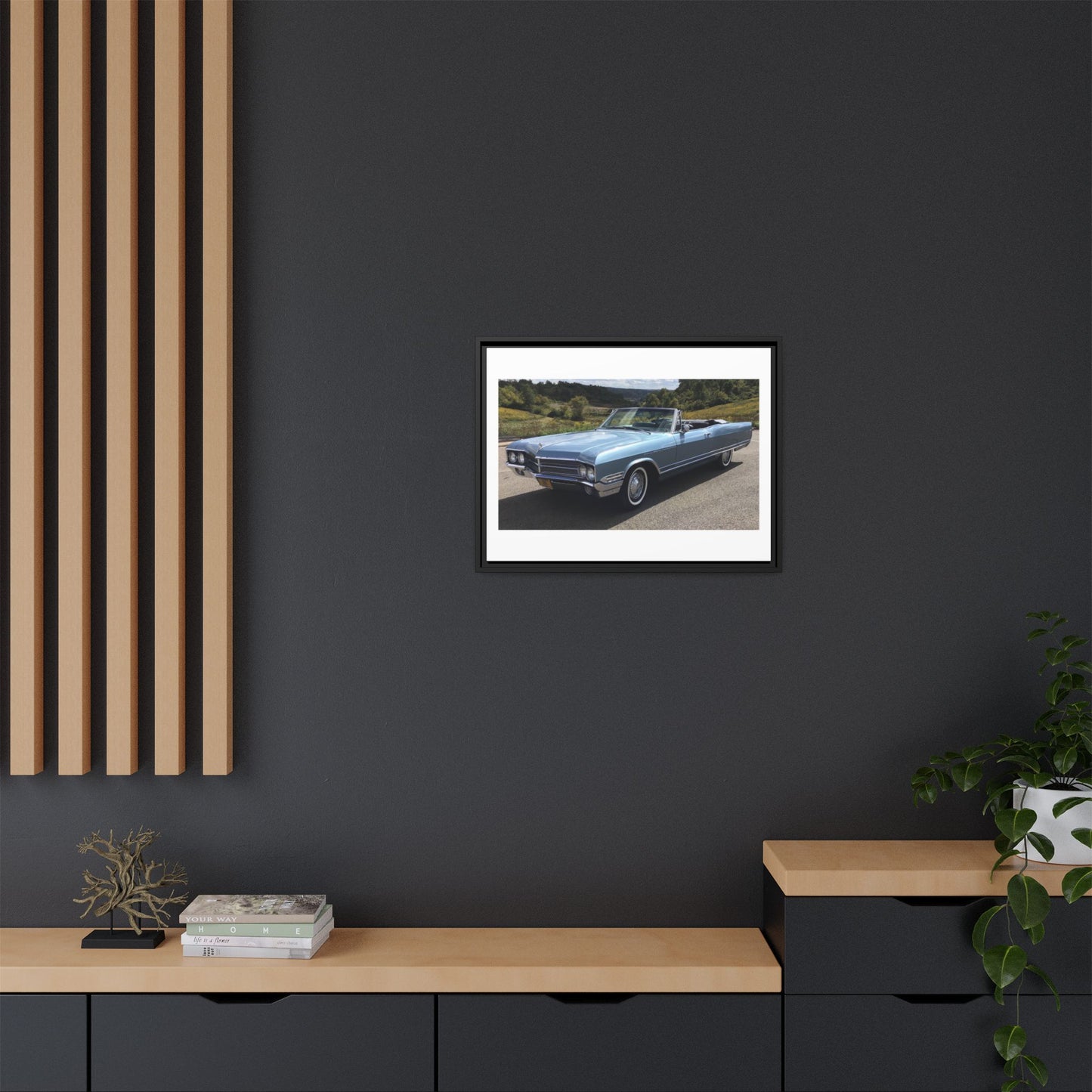 Vintage 1965 Buick Electra 225 Classic Convertible Canvas | Matte Framed Car Wall Art