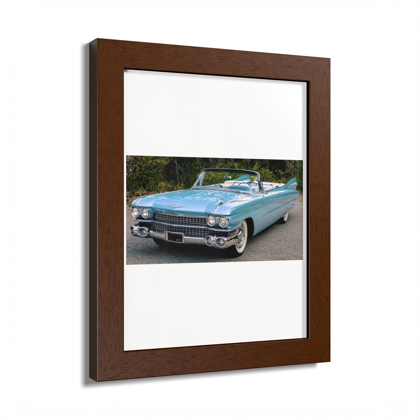 Vintage 1959 Cadillac Convertible Classic Car Framed Poster