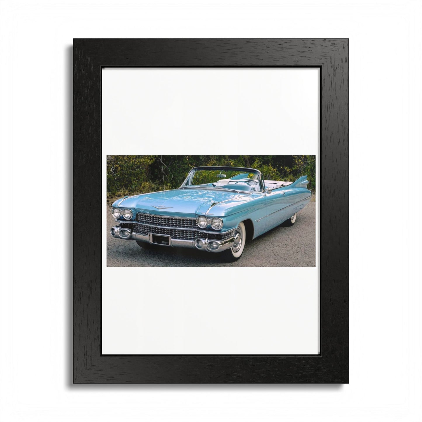 Vintage 1959 Cadillac Convertible Classic Car Framed Poster