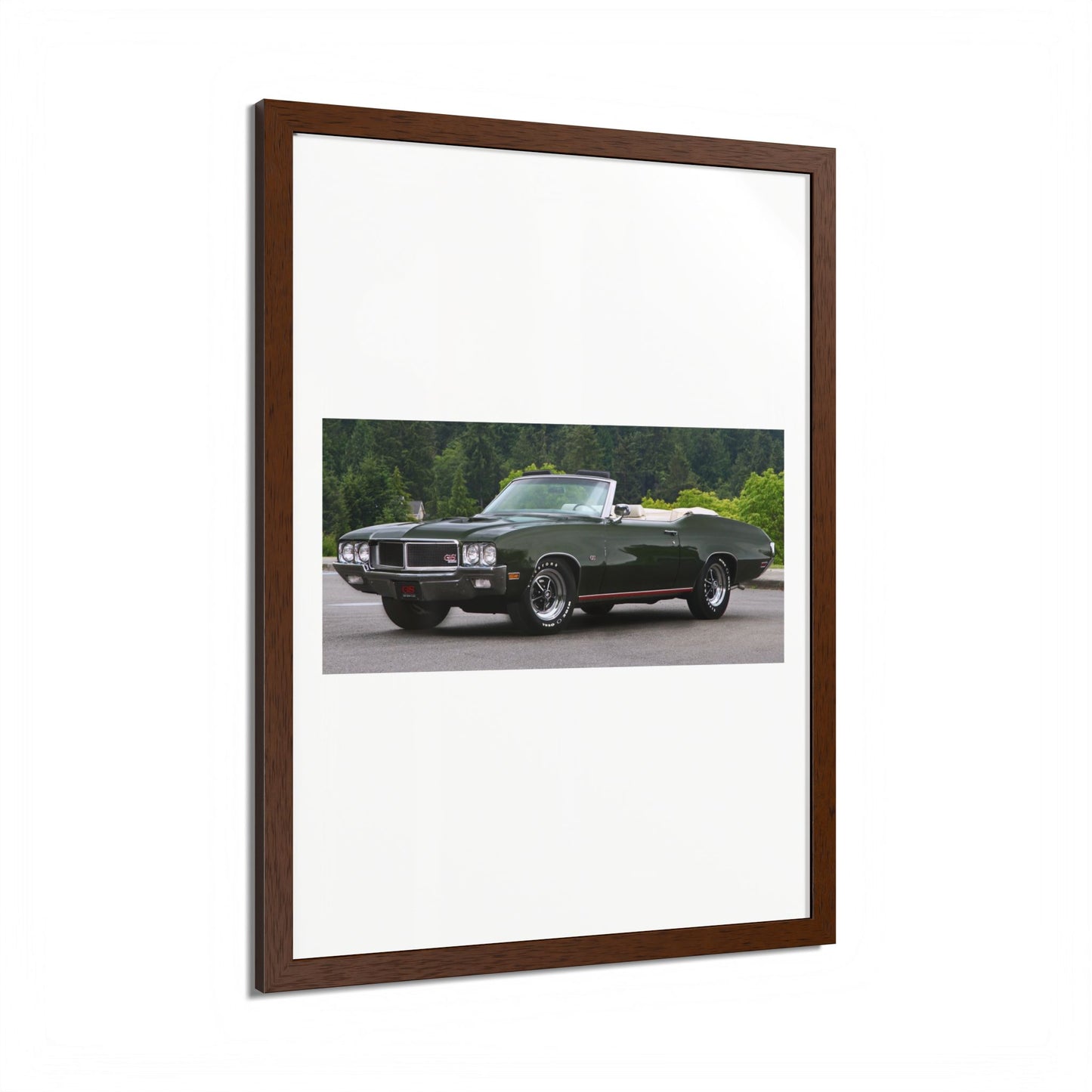 Classic 1970 Buick Skylark GS455 Stage 1 Muscle Car Convertible Framed Poster | Automotive Wall Art