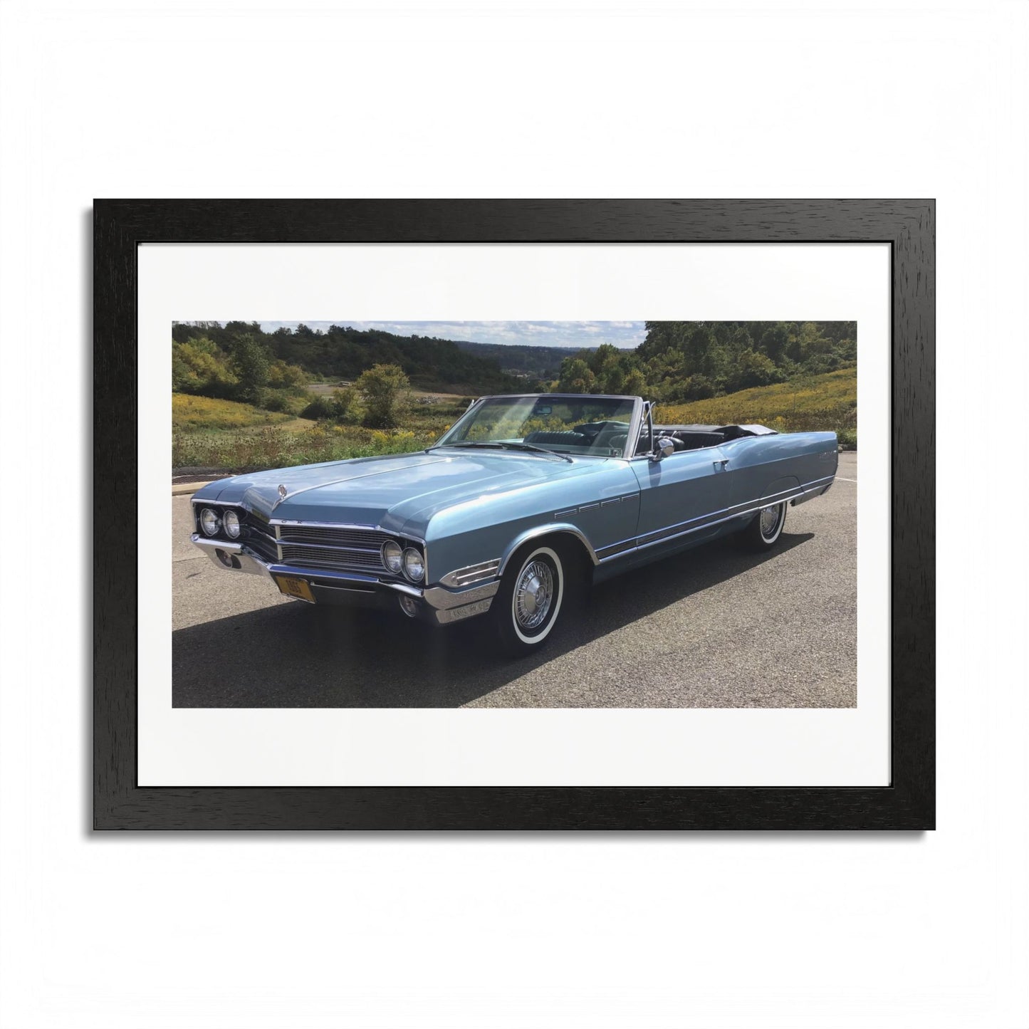 Classic 1965 Buick Electra 225 Convertible Framed Poster | Vintage Automobile Wall Art