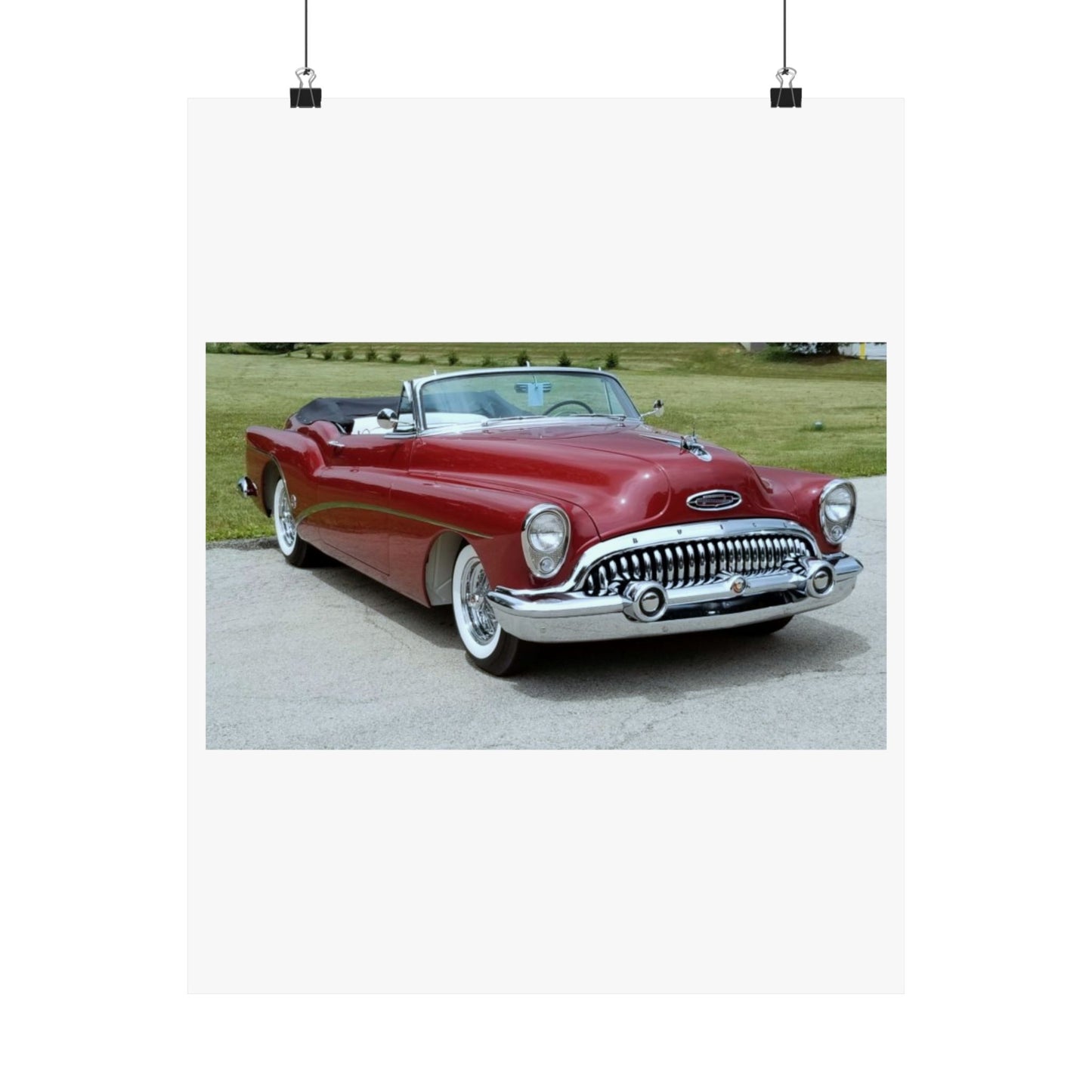 Classic 1953 Buick Roadmaster Convertible  Satin Poster