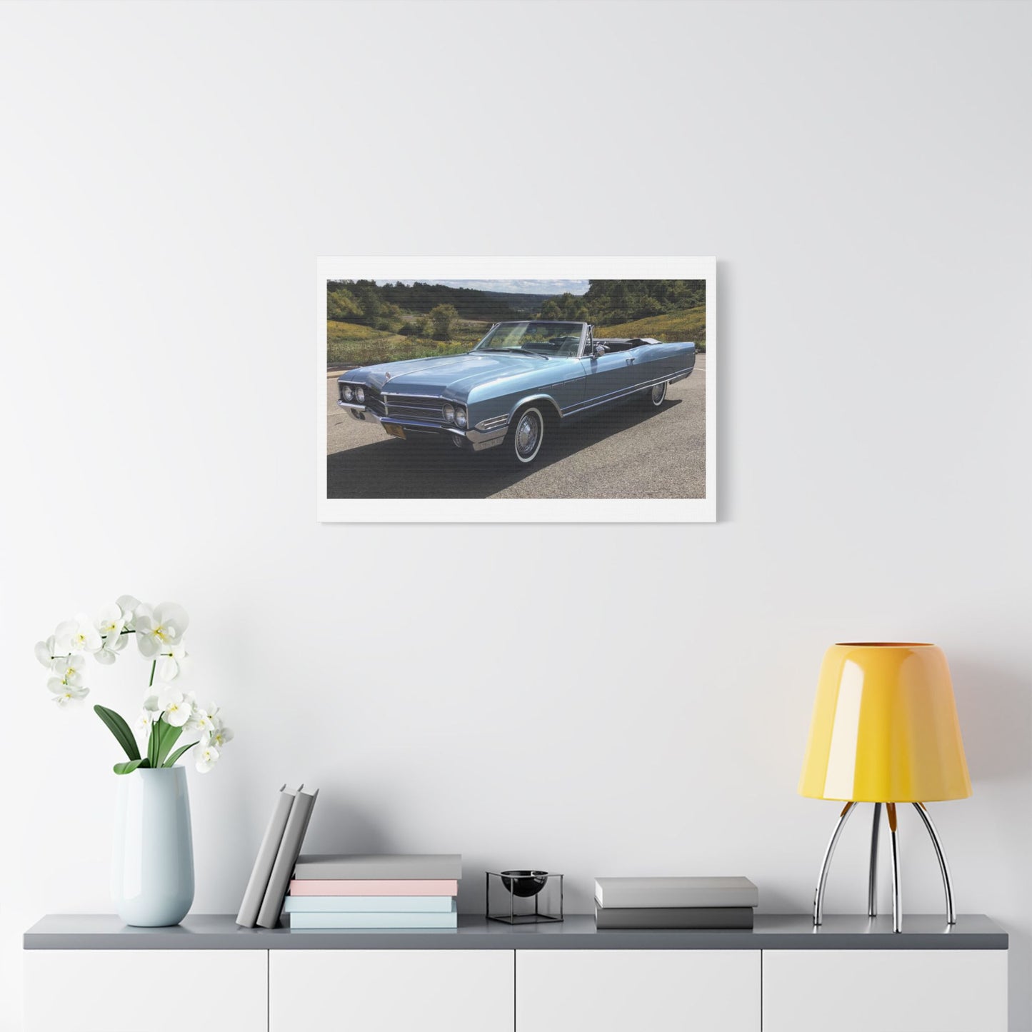 Vintage 1965 Buick Electra 225 Convertible Classic Car Satin Canvas
