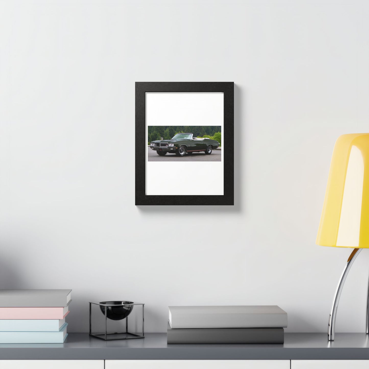 Classic 1970 Buick Skylark GS455 Stage 1 Muscle Car Convertible Framed Poster | Automotive Wall Art