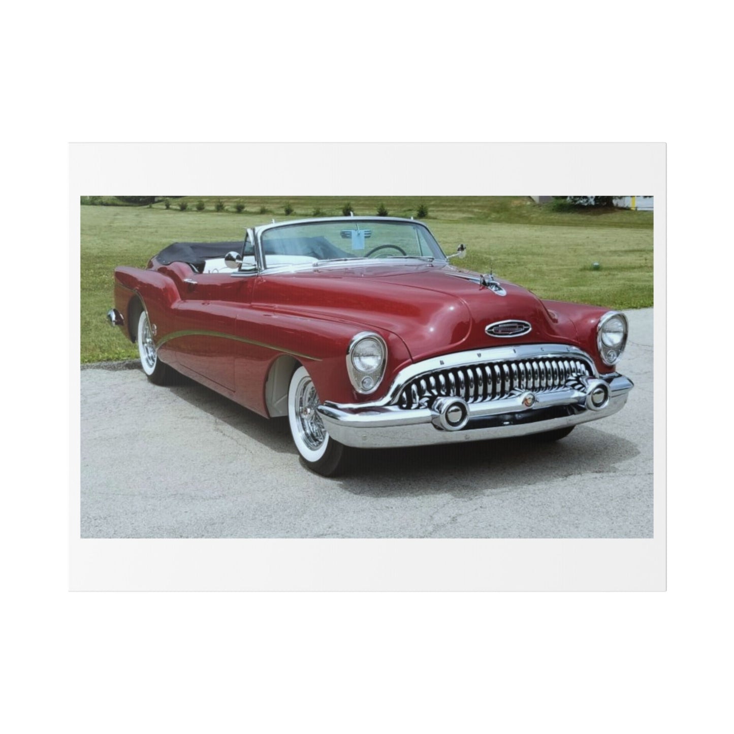 Classic 1953 Buick Roadmaster Convertible Canvas | Vintage Automobile Wall Art