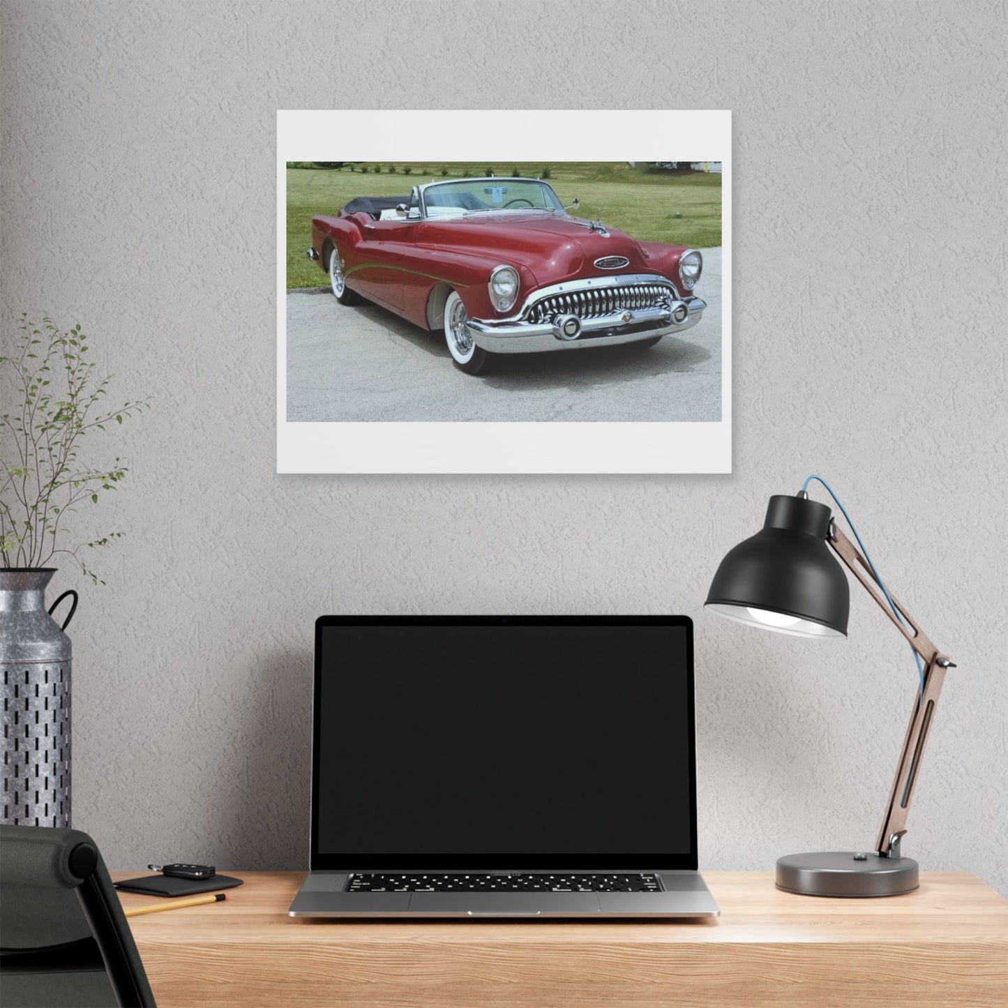 Classic 1953 Buick Roadmaster Convertible Canvas | Vintage Automobile Wall Art