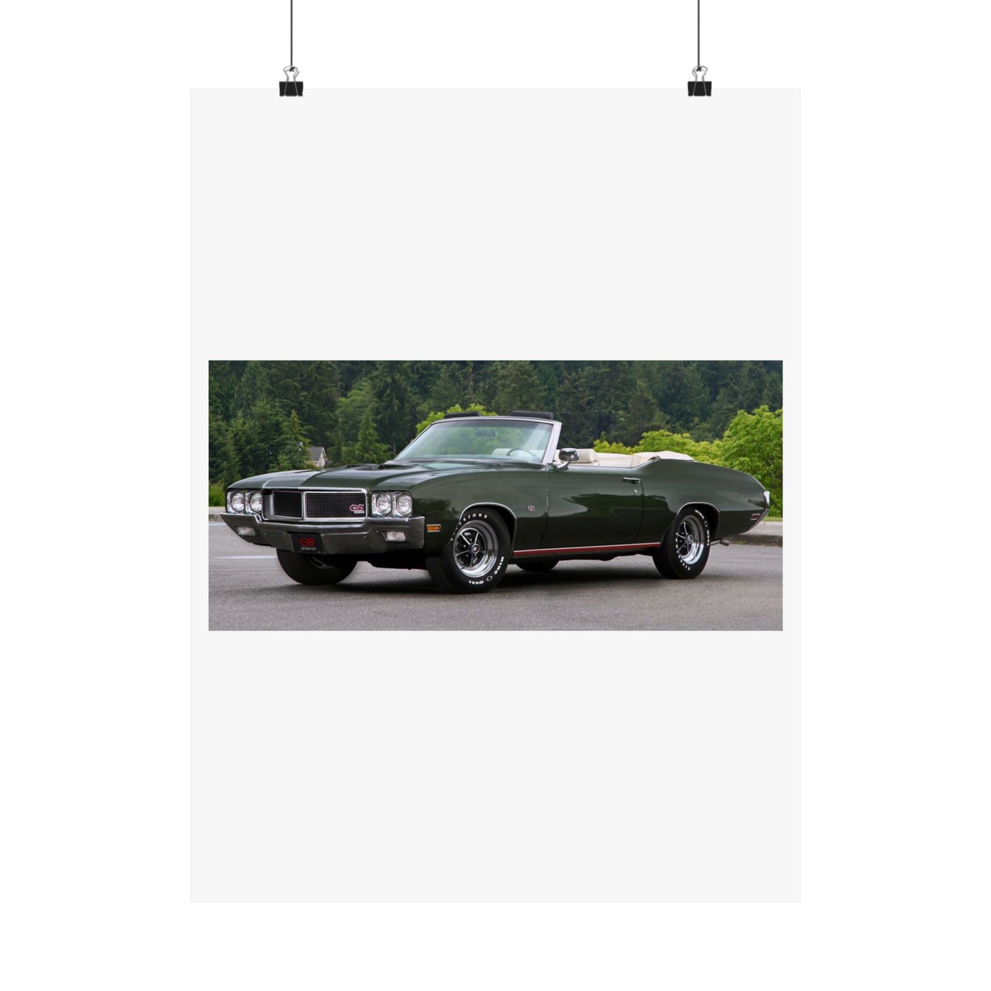 Classic 1970 Buick Skylark Stage 1 Convertible Poster | Satin Poster (210gsm)
