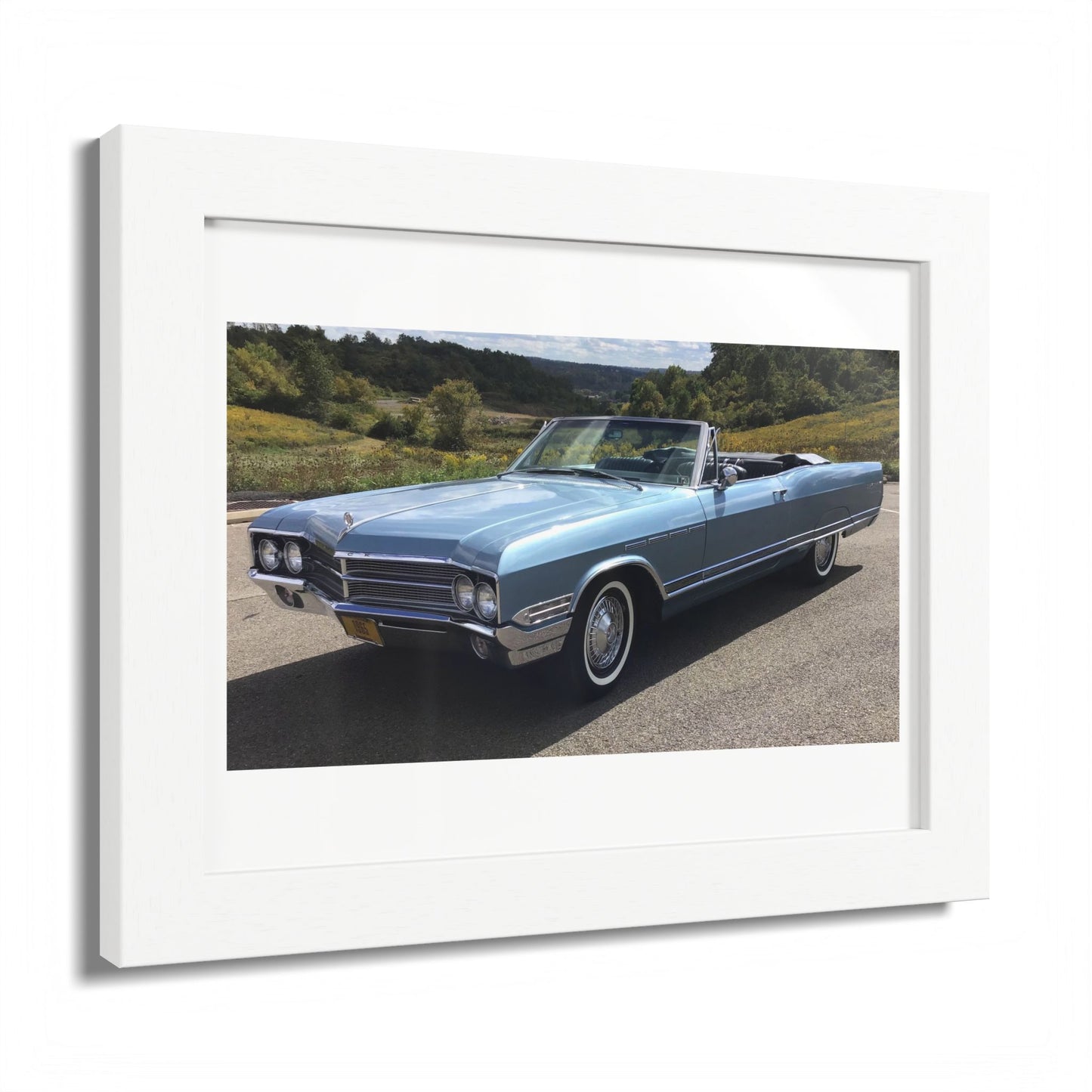 Classic 1965 Buick Electra 225 Convertible Framed Poster | Vintage Automobile Wall Art