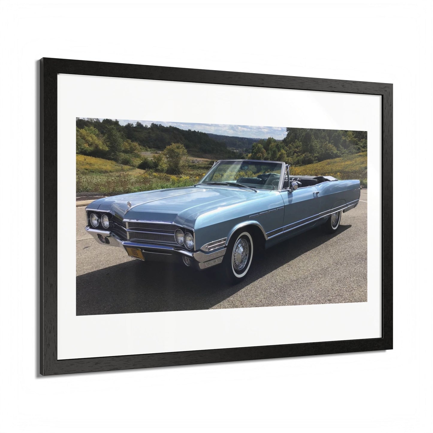 Classic 1965 Buick Electra 225 Convertible Framed Poster | Vintage Automobile Wall Art