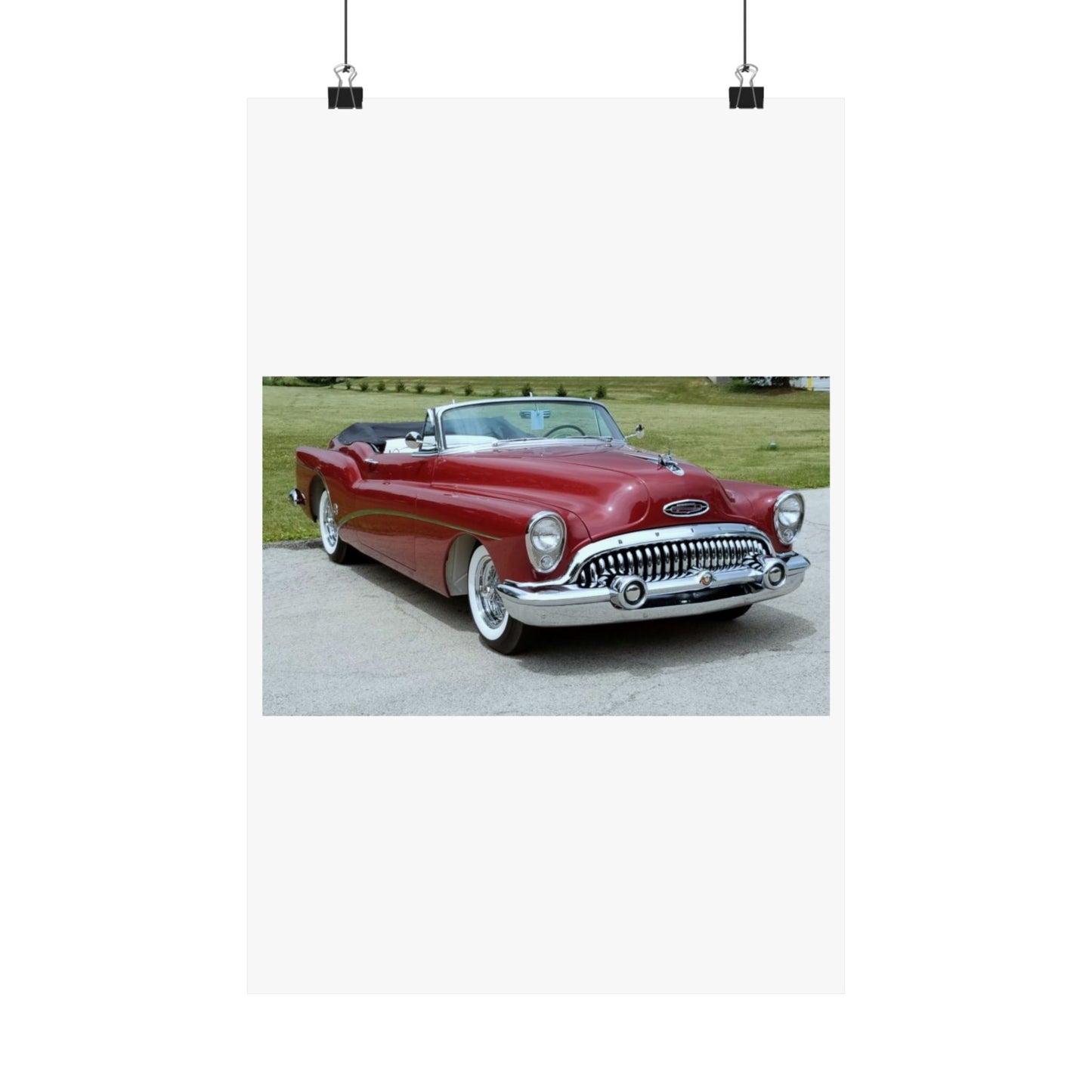 Classic 1953 Buick Roadmaster Convertible  Satin Poster