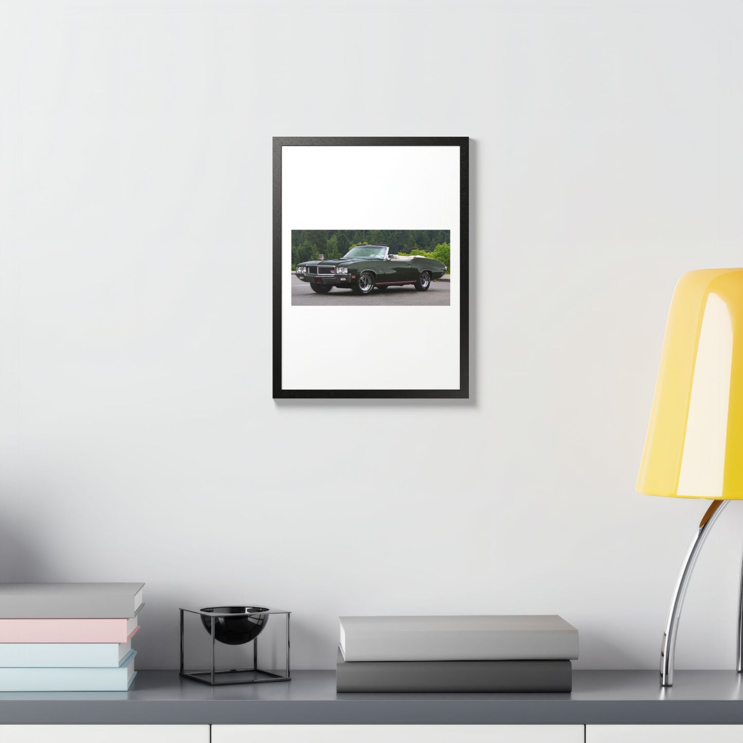 Classic 1970 Buick Skylark GS455 Stage 1 Muscle Car Convertible Framed Poster | Automotive Wall Art