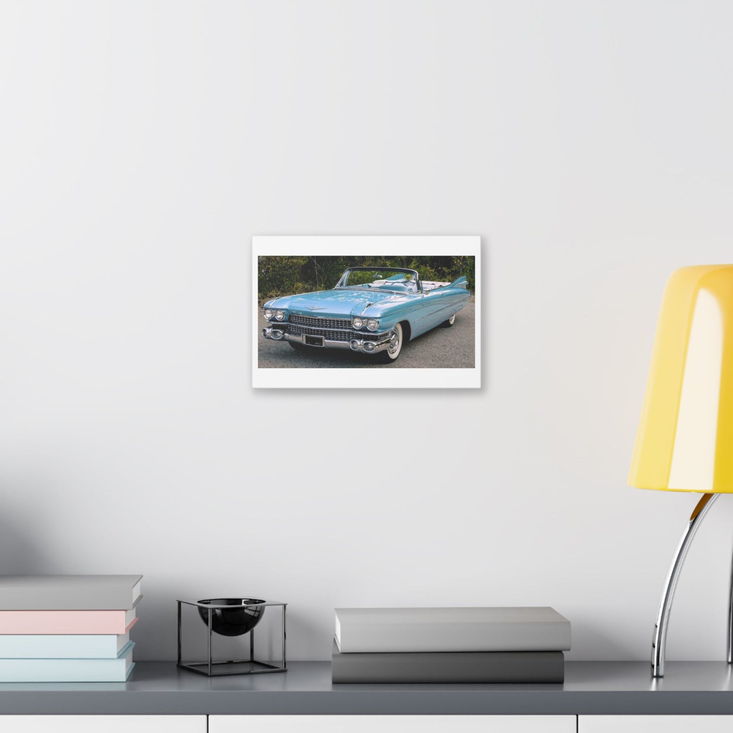 Classic 1959 Cadillac Convertible On Classic Canvas | Retro Car Wall Art