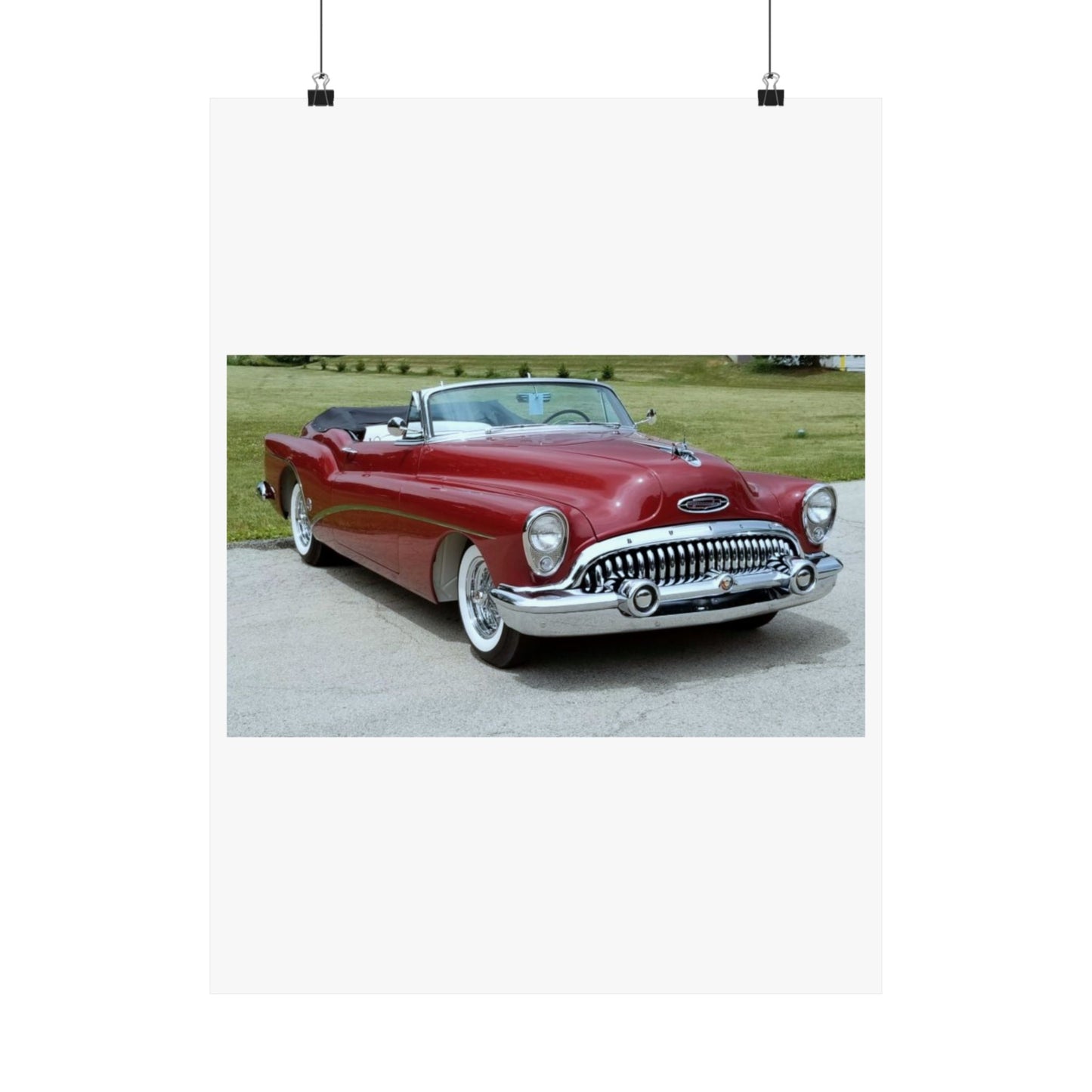Classic 1953 Buick Roadmaster Convertible  Satin Poster