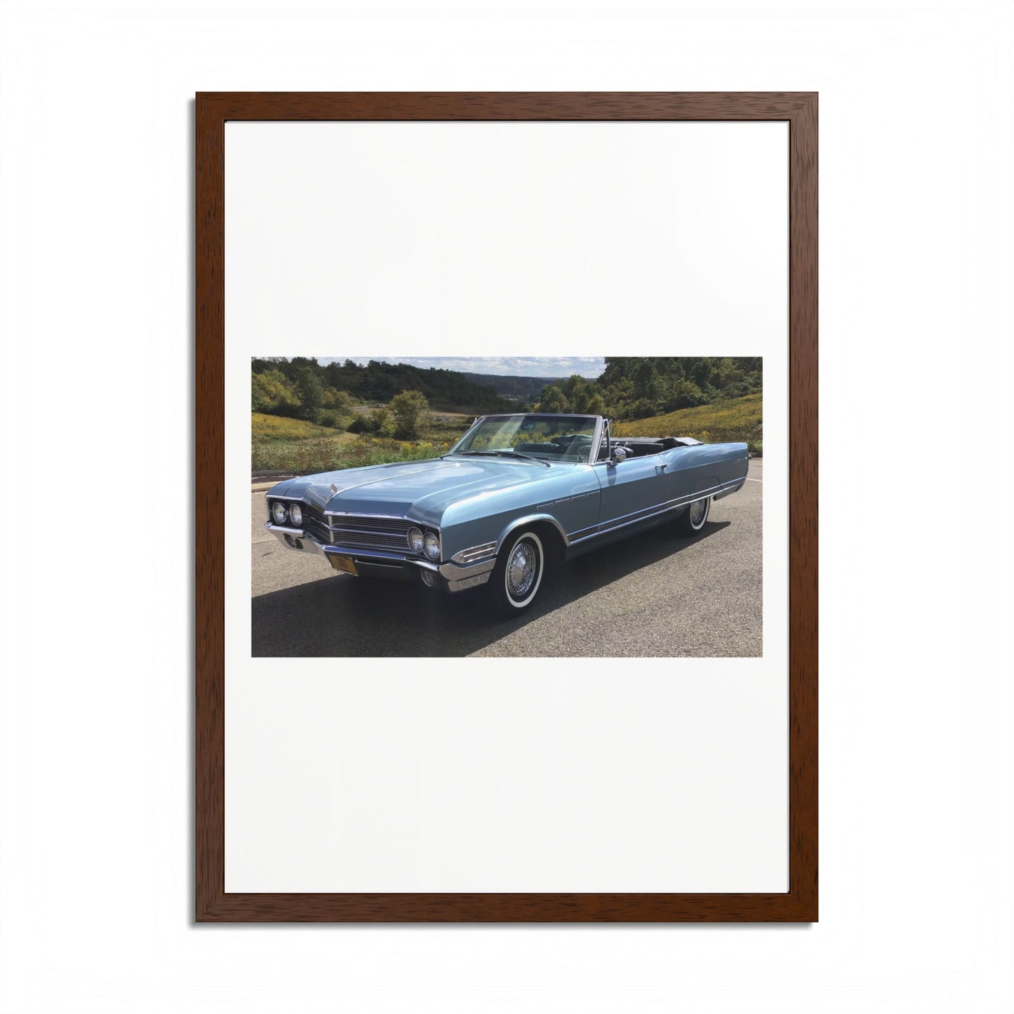 Classic 1965 Buick Electra 225 Convertible Framed Poster | Vintage Automobile Wall Art