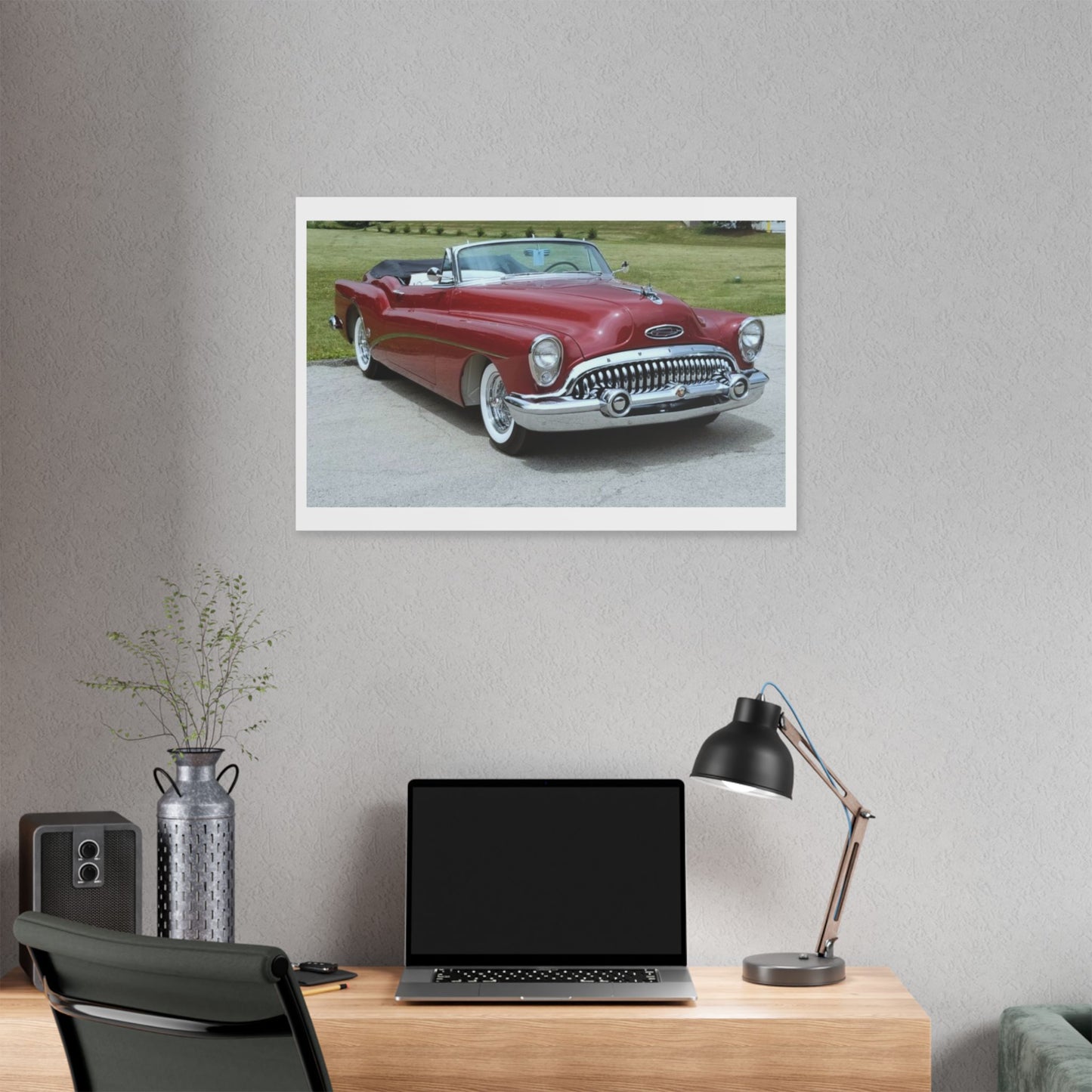 Classic 1953 Buick Roadmaster Convertible Canvas | Vintage Automobile Wall Art