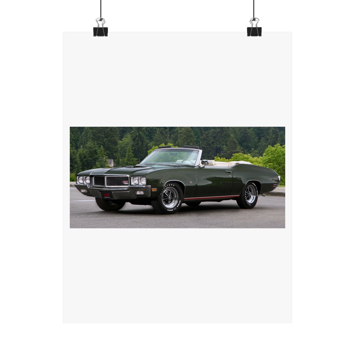 Classic 1970 Buick Skylark Stage 1 Convertible Poster | Satin Poster (210gsm)