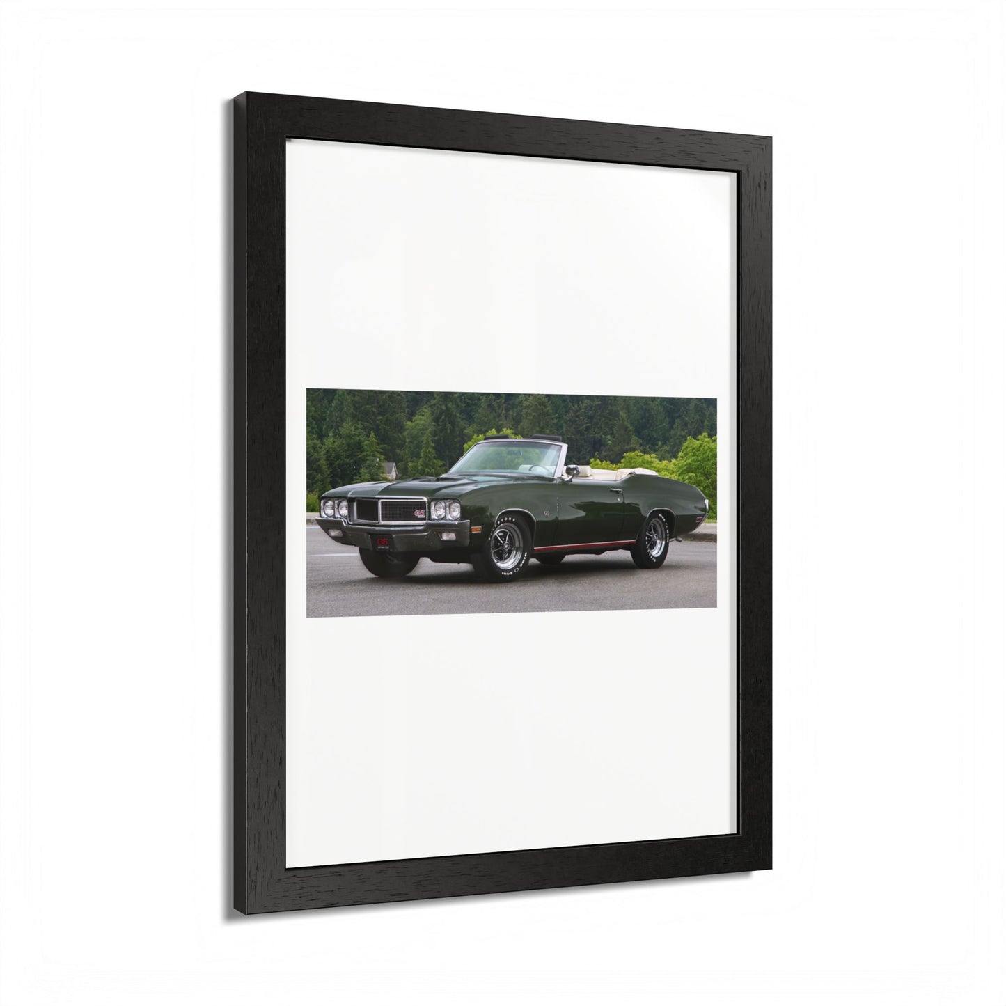 Classic 1970 Buick Skylark GS455 Stage 1 Muscle Car Convertible Framed Poster | Automotive Wall Art