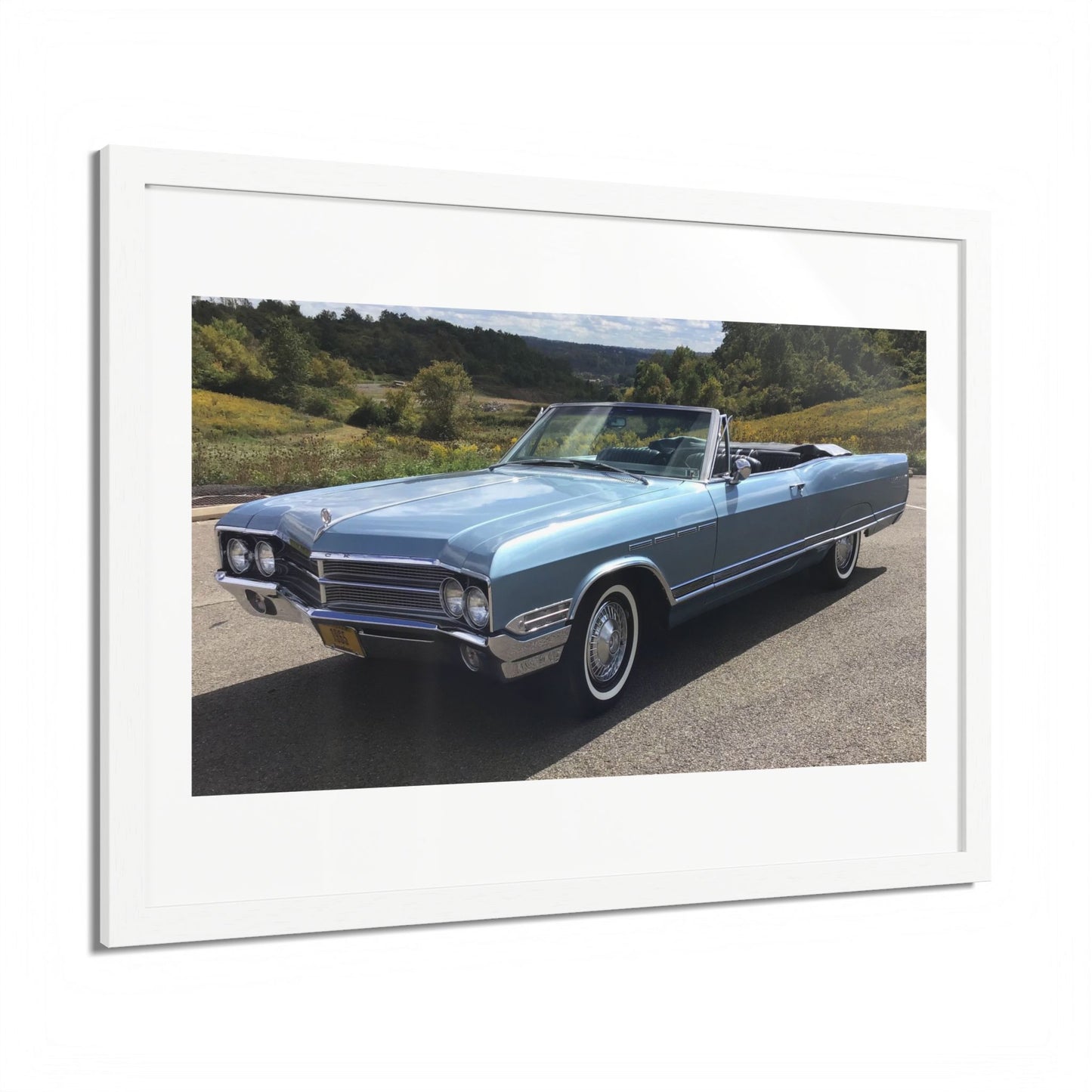 Classic 1965 Buick Electra 225 Convertible Framed Poster | Vintage Automobile Wall Art