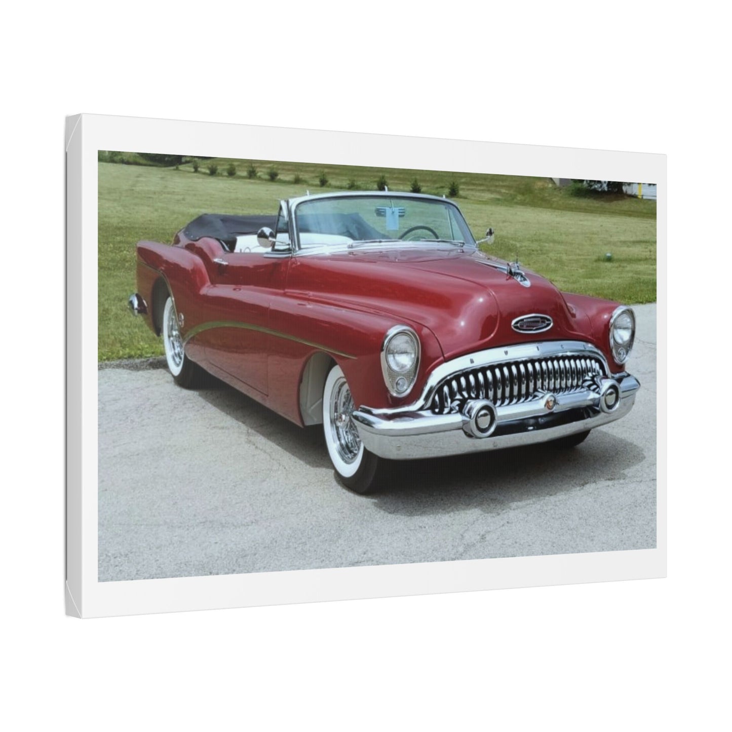 Classic 1953 Buick Roadmaster Convertible Canvas | Vintage Automobile Wall Art