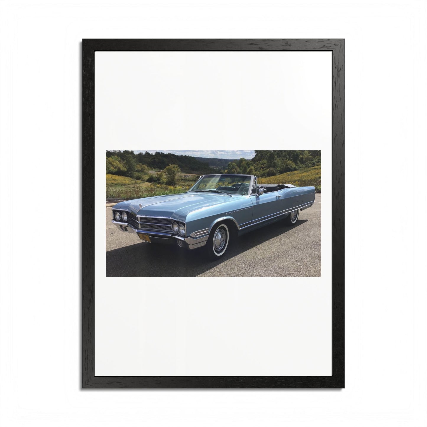 Classic 1965 Buick Electra 225 Convertible Framed Poster | Vintage Automobile Wall Art