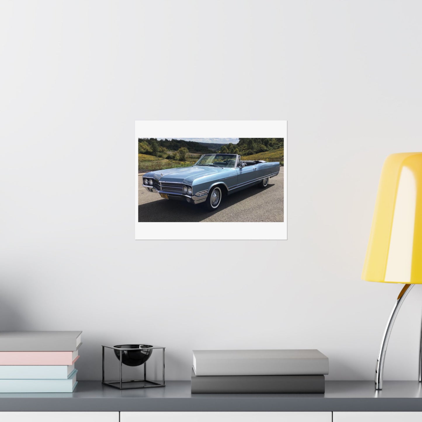 Vintage 1965 Buick Electra 225 Convertible Poster Matte Horizontal Poster | Classic Vintage Automobile Wall Art