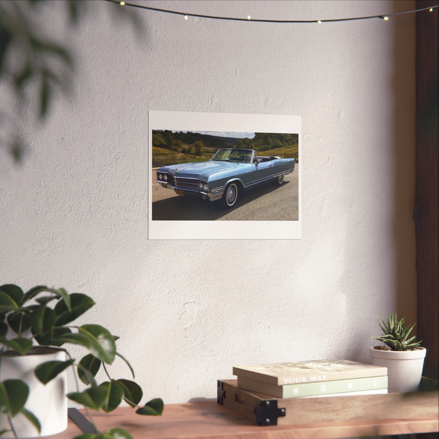 Vintage 1965 Buick Electra 225 Convertible Poster Matte Horizontal Poster | Classic Vintage Automobile Wall Art