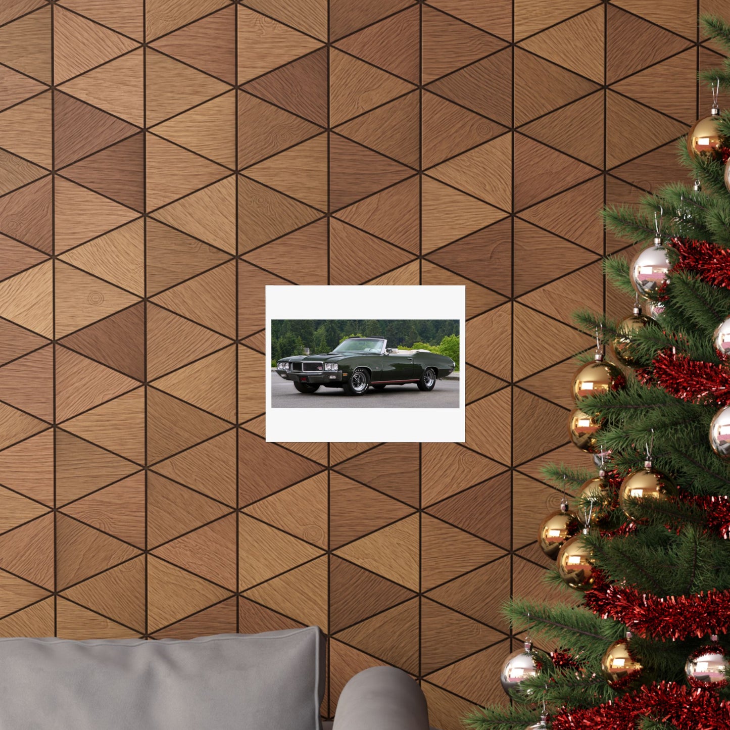 Classic 1970 Buick Skylark Stage 1 Convertible Muscle Car Matte Horizontal Poster | Vintage Auto Wall Art