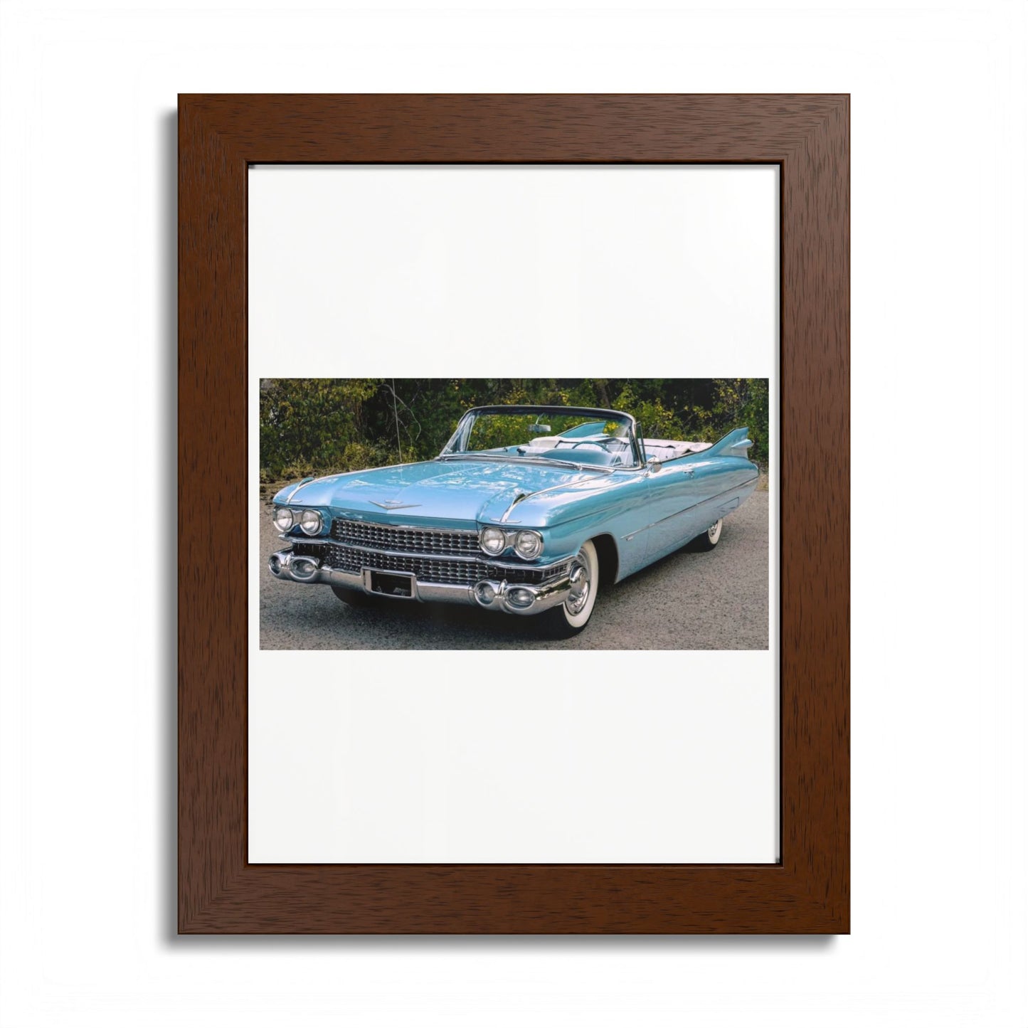Vintage 1959 Cadillac Convertible Classic Car Framed Poster