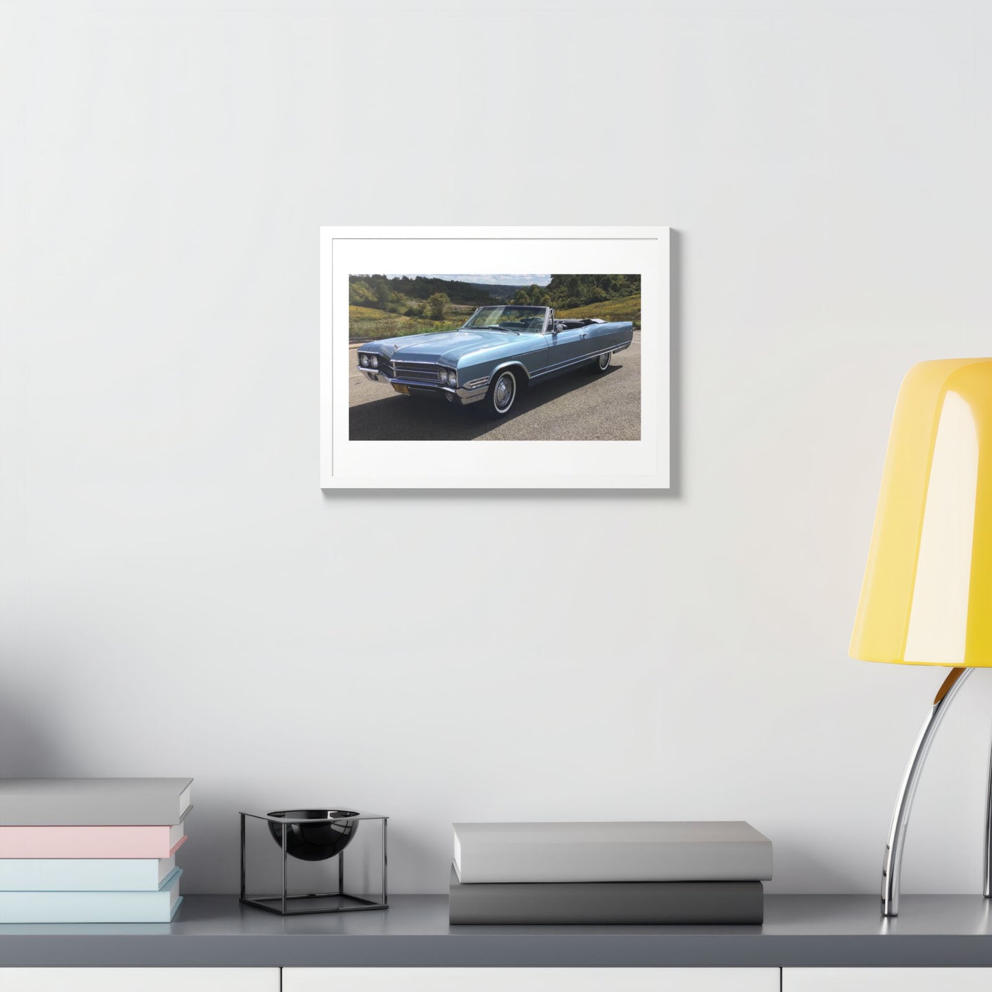 Classic 1965 Buick Electra 225 Convertible Framed Poster | Vintage Automobile Wall Art