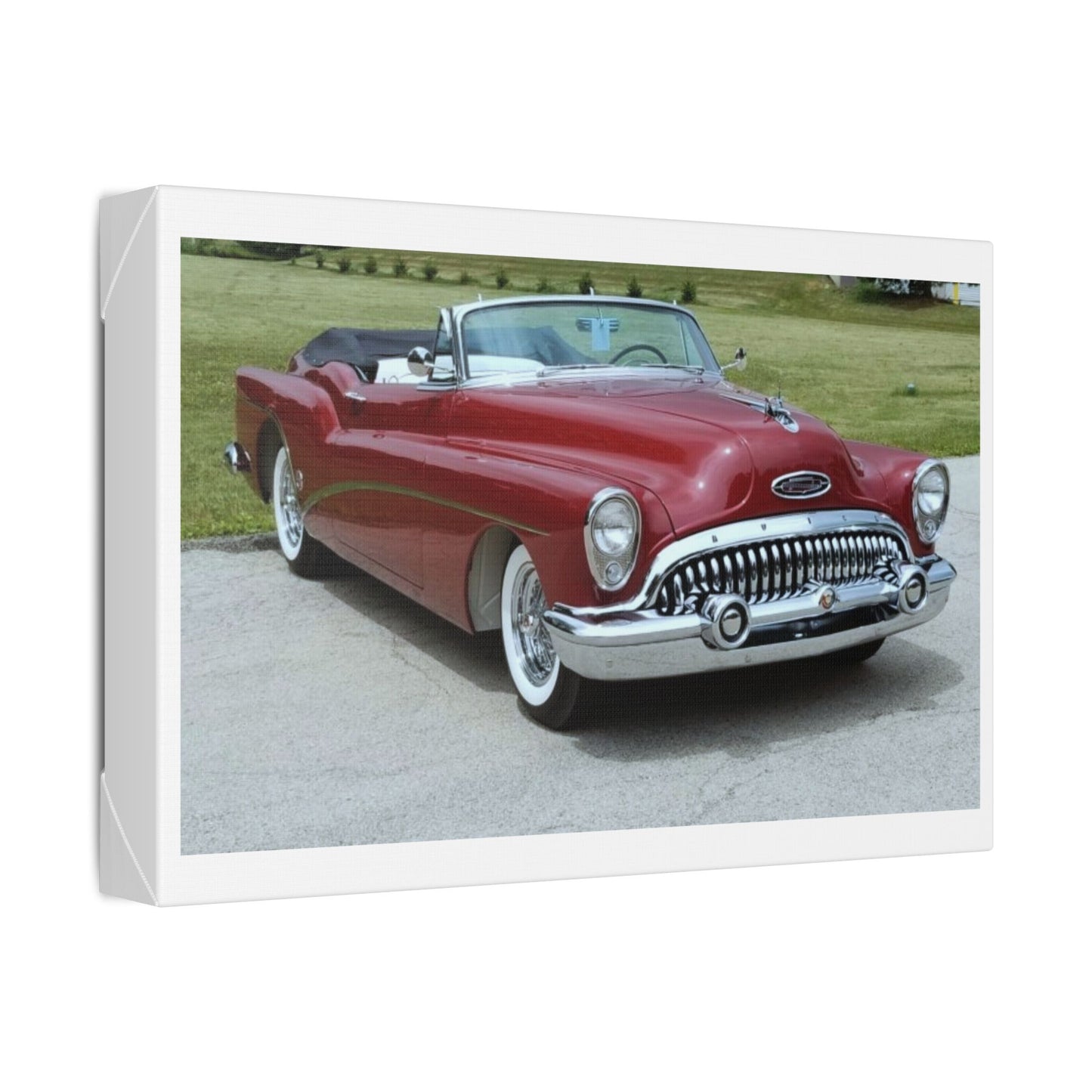 Classic 1953 Buick Roadmaster Convertible Canvas | Vintage Automobile Wall Art