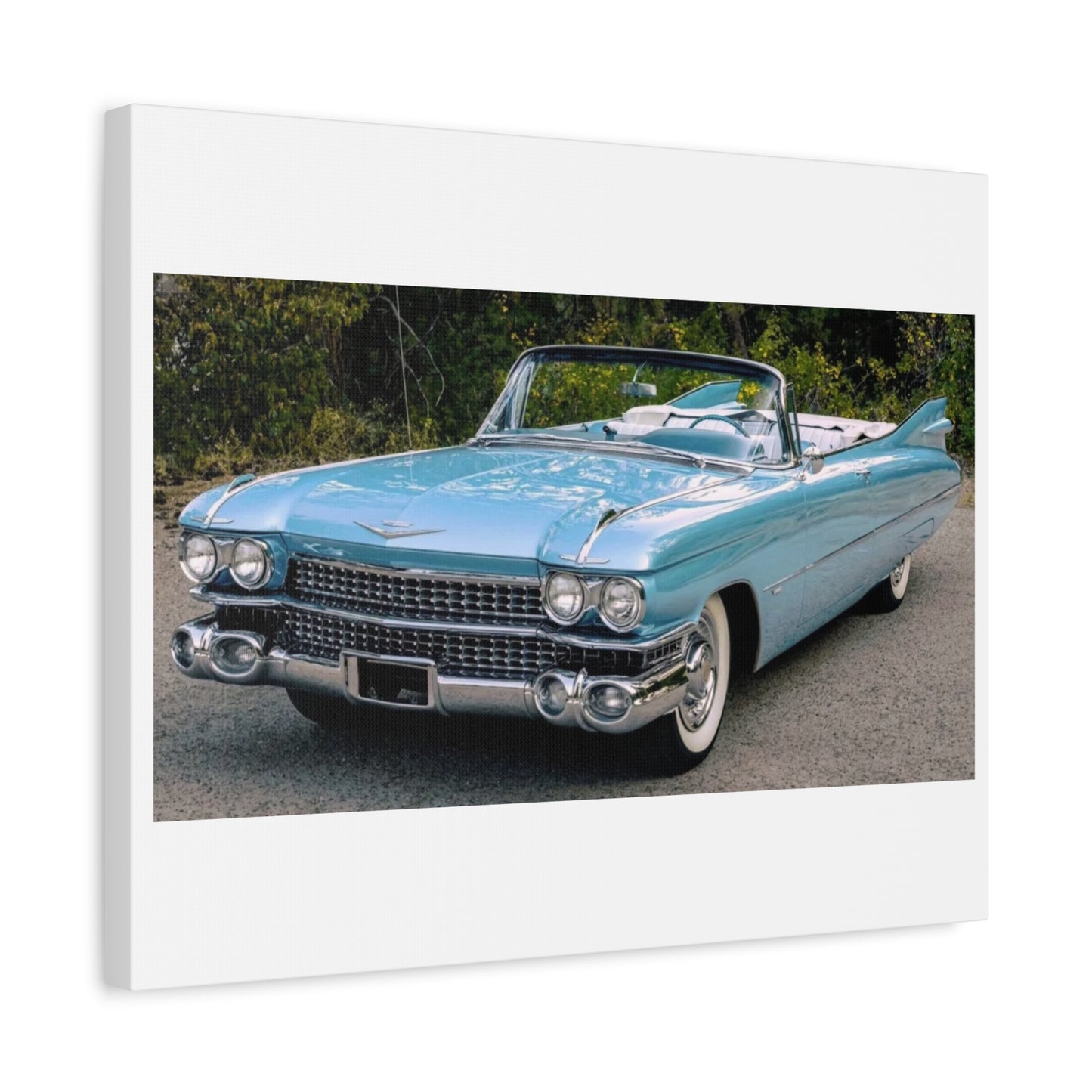Vintage 1959 Cadillac Convertible Canvas Print | Matte Stretched Wall Art