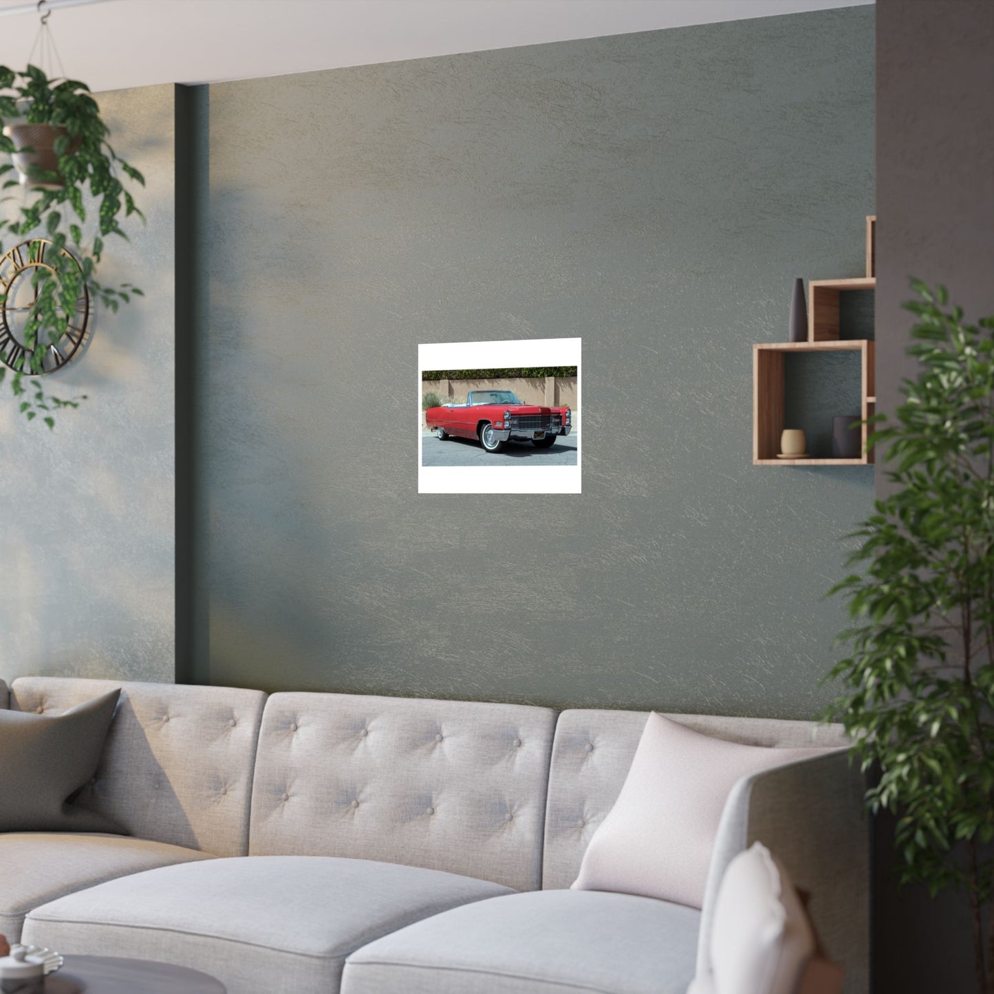 Classic 1966 Cadillac Convertible Poster | Satin Poster (210gsm)