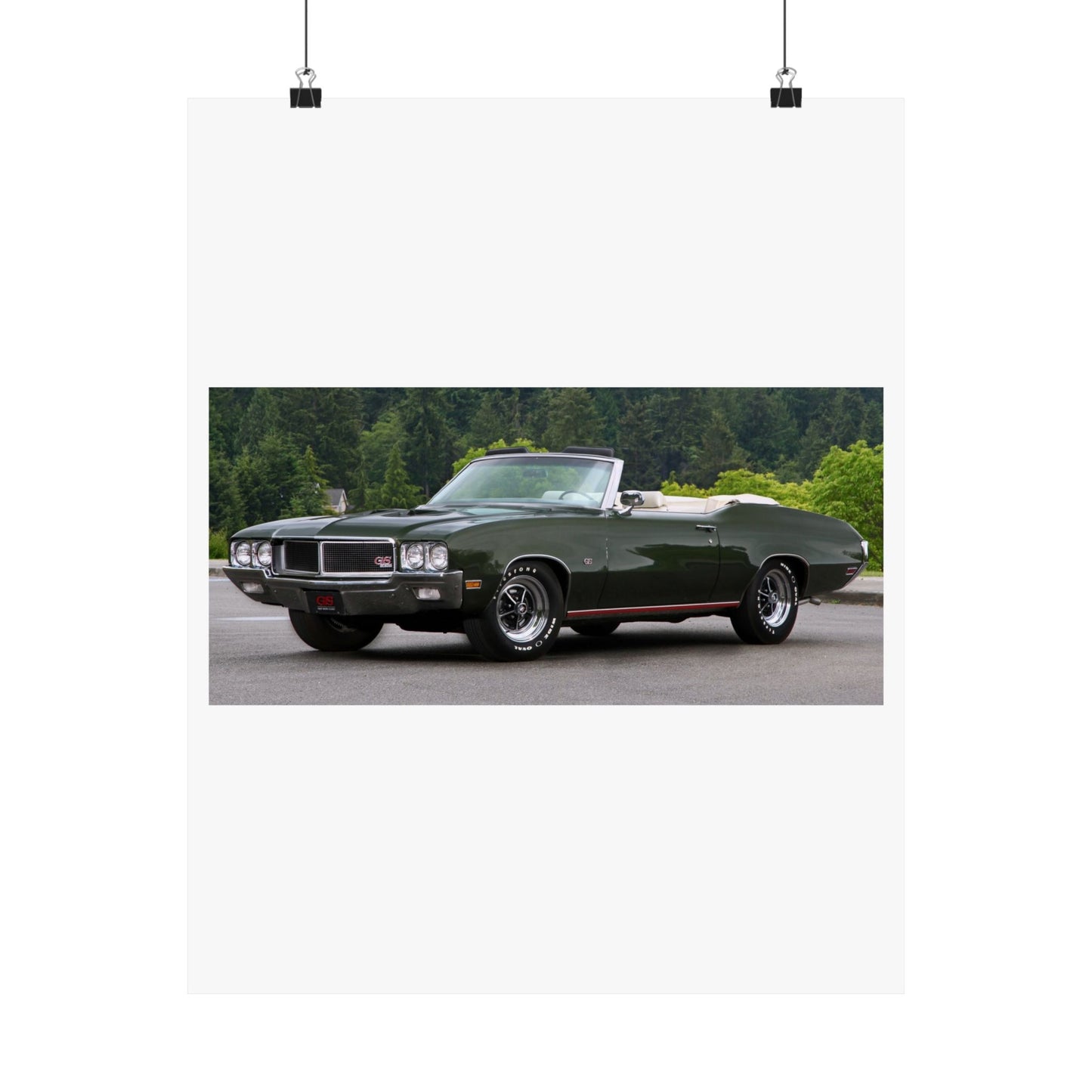 Classic 1970 Buick Skylark Stage 1 Convertible Poster | Satin Poster (210gsm)