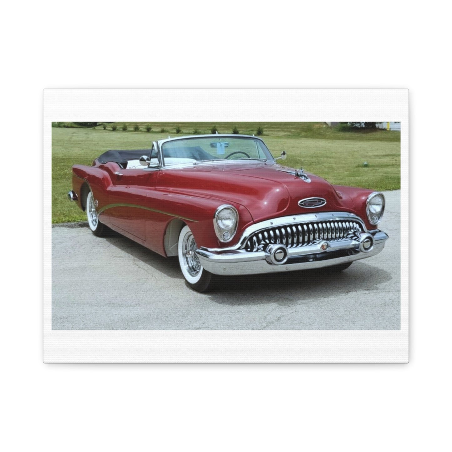 Classic 1953 Buick Roadmaster Convertible Canvas | Vintage Car Wall Art, Matte Stretched Canvas