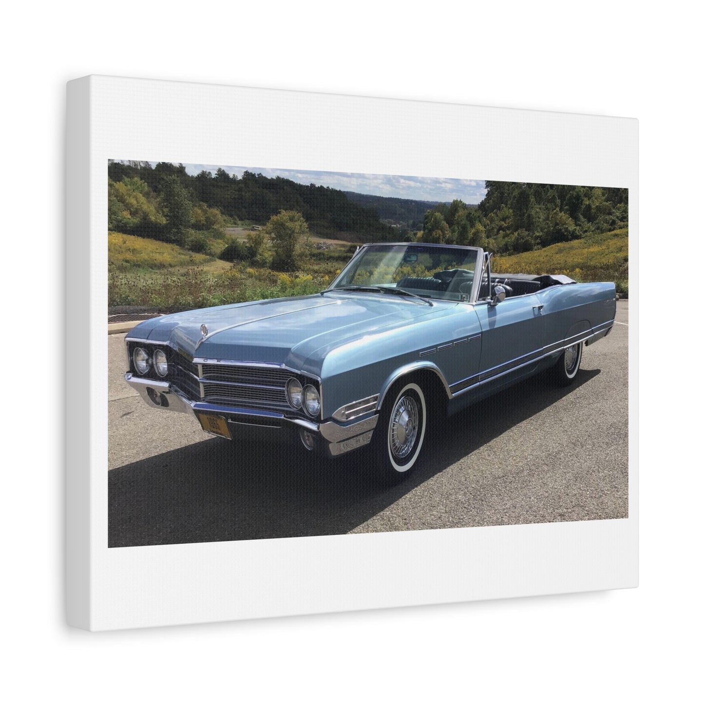 Vintage 1965 Buick Electra 225 Convertible Car Canvas, Matte Stretched Canvas