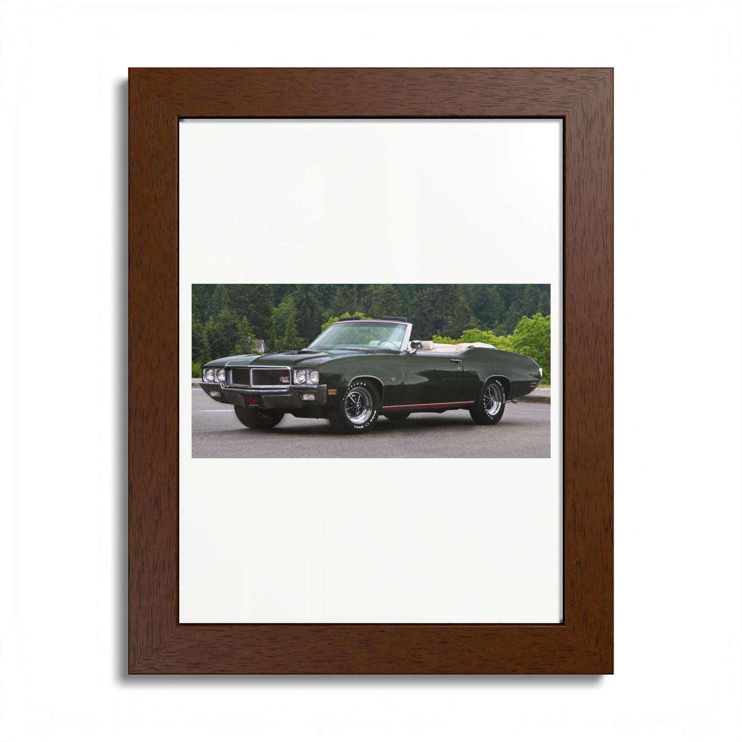 Classic 1970 Buick Skylark GS455 Stage 1 Muscle Car Convertible Framed Poster | Automotive Wall Art
