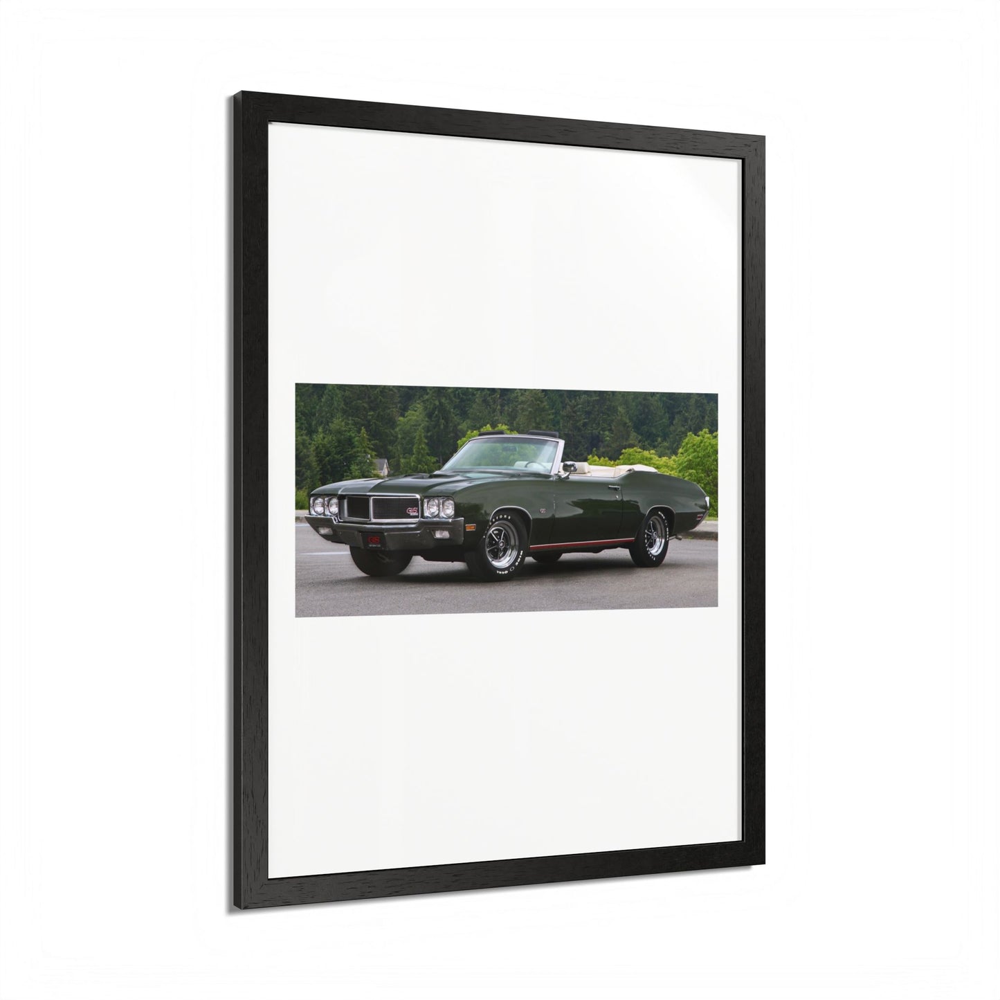 Classic 1970 Buick Skylark GS455 Stage 1 Muscle Car Convertible Framed Poster | Automotive Wall Art