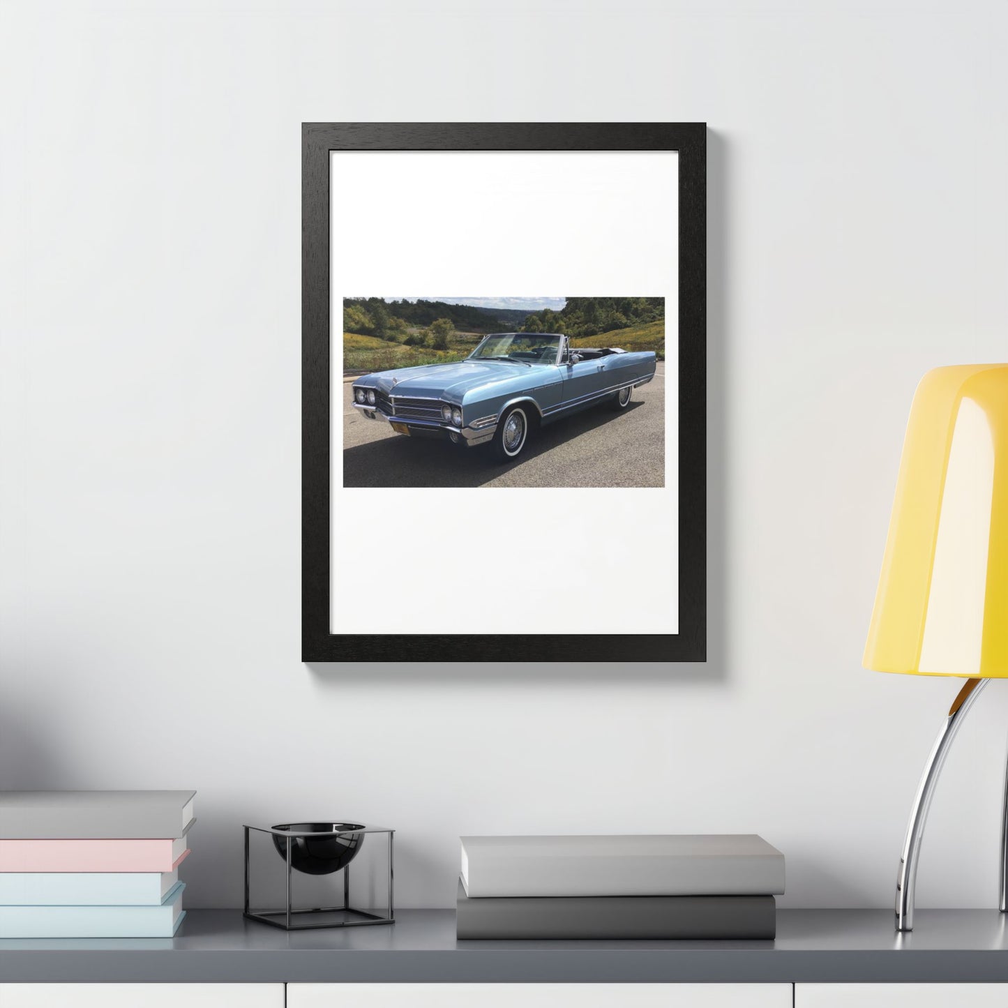 Classic 1965 Buick Electra 225 Convertible Framed Poster | Vintage Automobile Wall Art