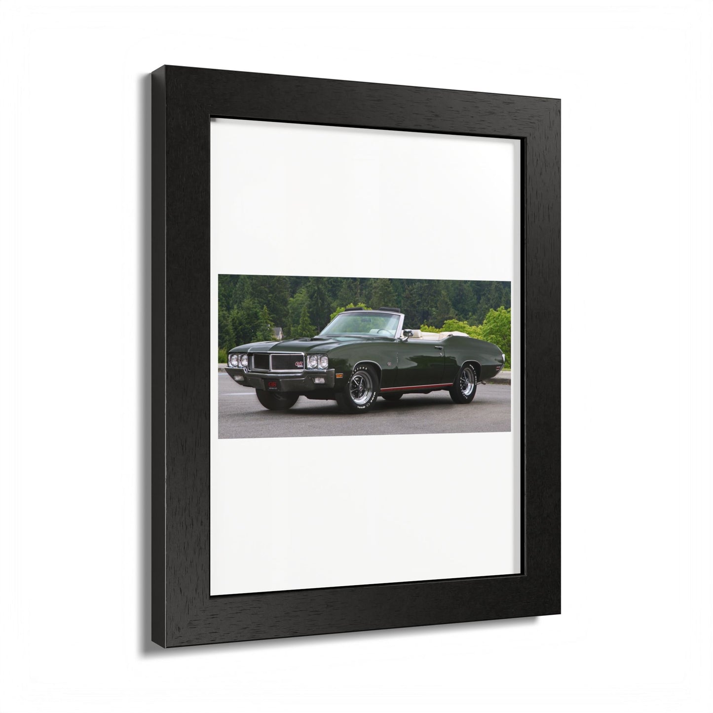 Classic 1970 Buick Skylark GS455 Stage 1 Muscle Car Convertible Framed Poster | Automotive Wall Art