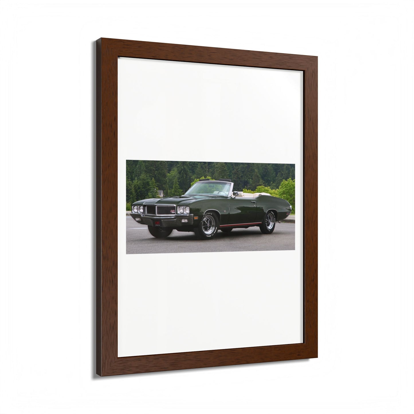 Classic 1970 Buick Skylark GS455 Stage 1 Muscle Car Convertible Framed Poster | Automotive Wall Art