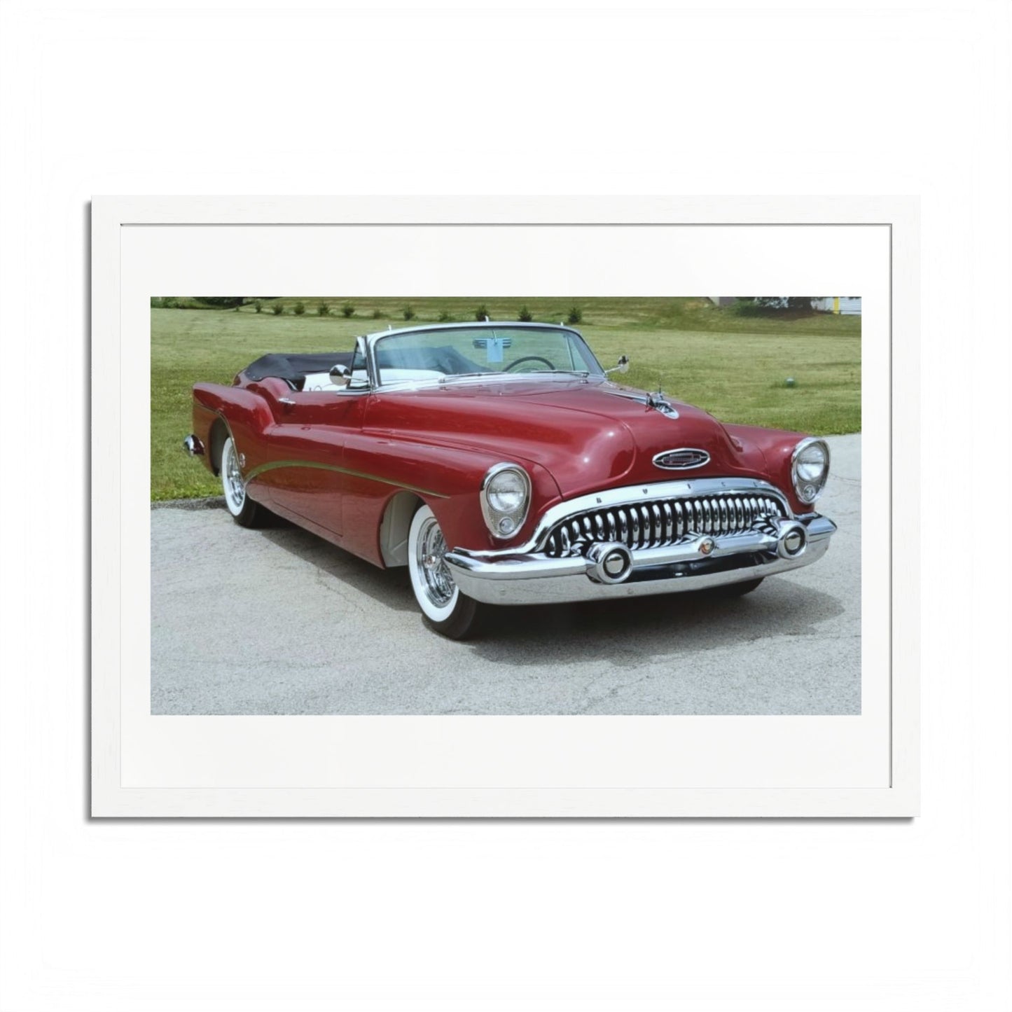 Vintage 1953 Buick Roadmaster Convertible Poster | Framed Poster