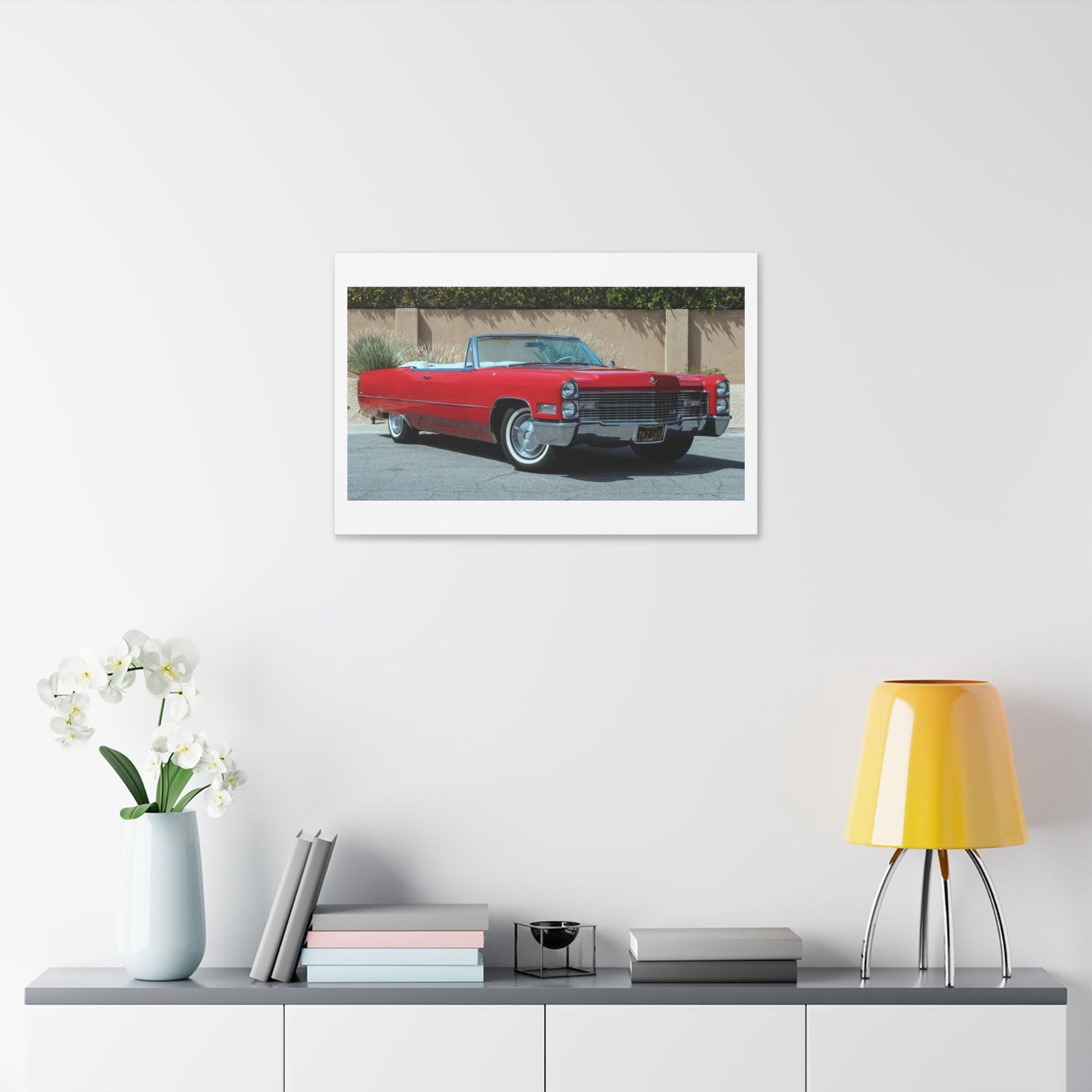 Classic 1966 Cadillac Convertible on Classic Canvas | Vintage Car Wall Art