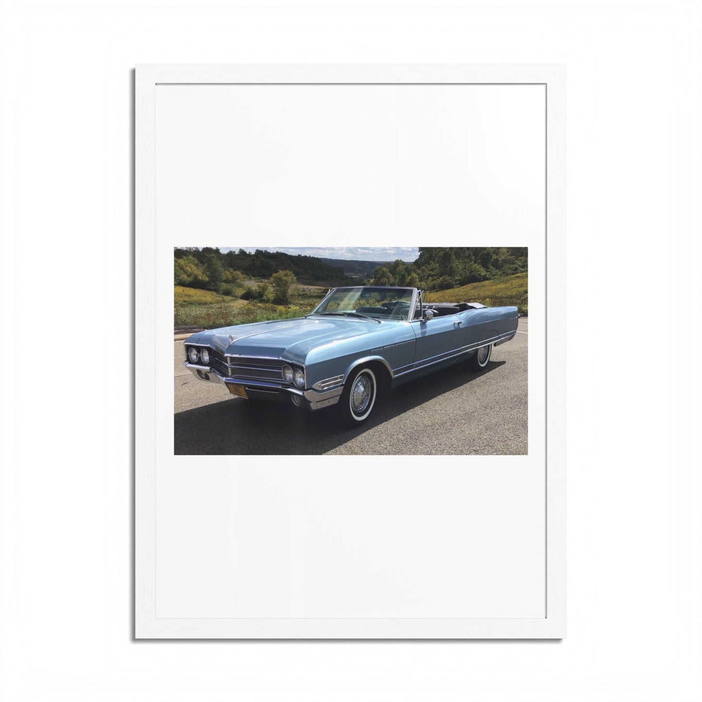 Classic 1965 Buick Electra 225 Convertible Framed Poster | Vintage Automobile Wall Art