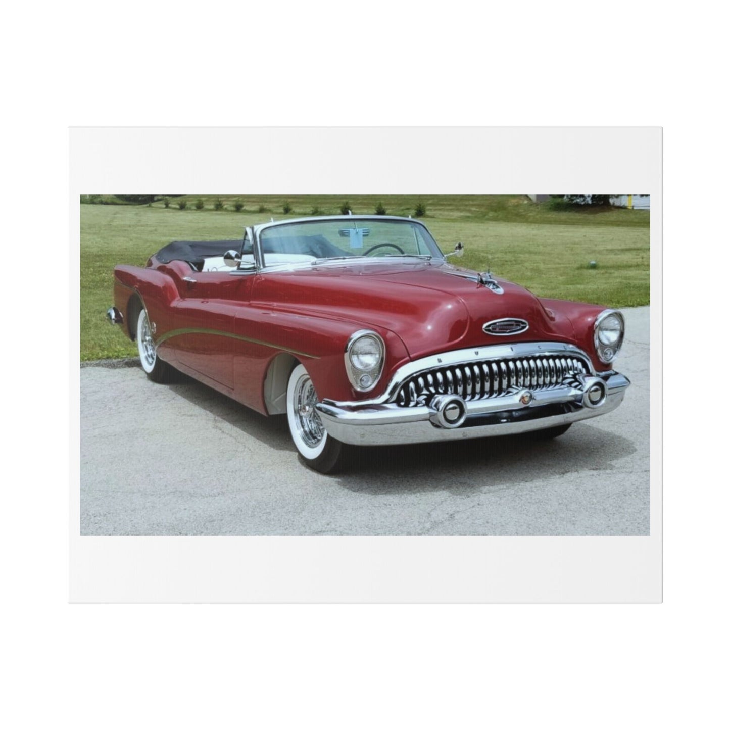 Classic 1953 Buick Roadmaster Convertible Canvas | Vintage Automobile Wall Art