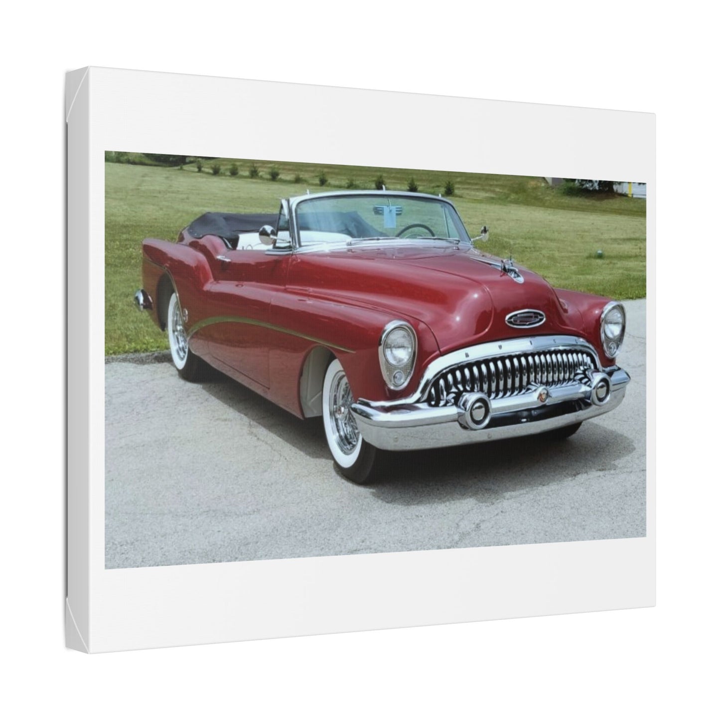 Classic 1953 Buick Roadmaster Convertible Canvas | Vintage Automobile Wall Art