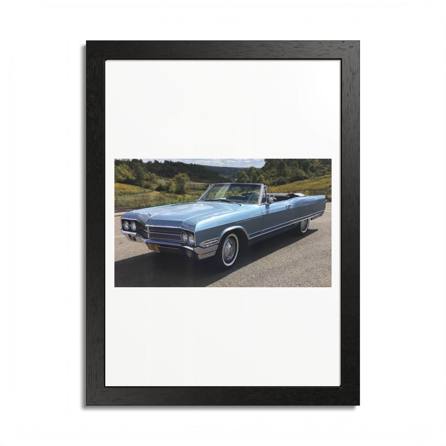 Classic 1965 Buick Electra 225 Convertible Framed Poster | Vintage Automobile Wall Art