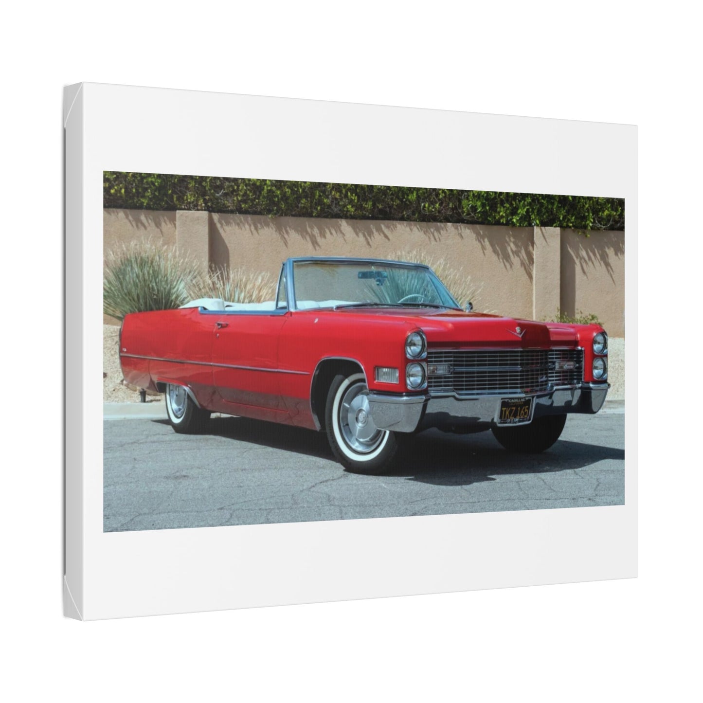 Classic 1966 Cadillac Convertible on Classic Canvas | Vintage Car Wall Art