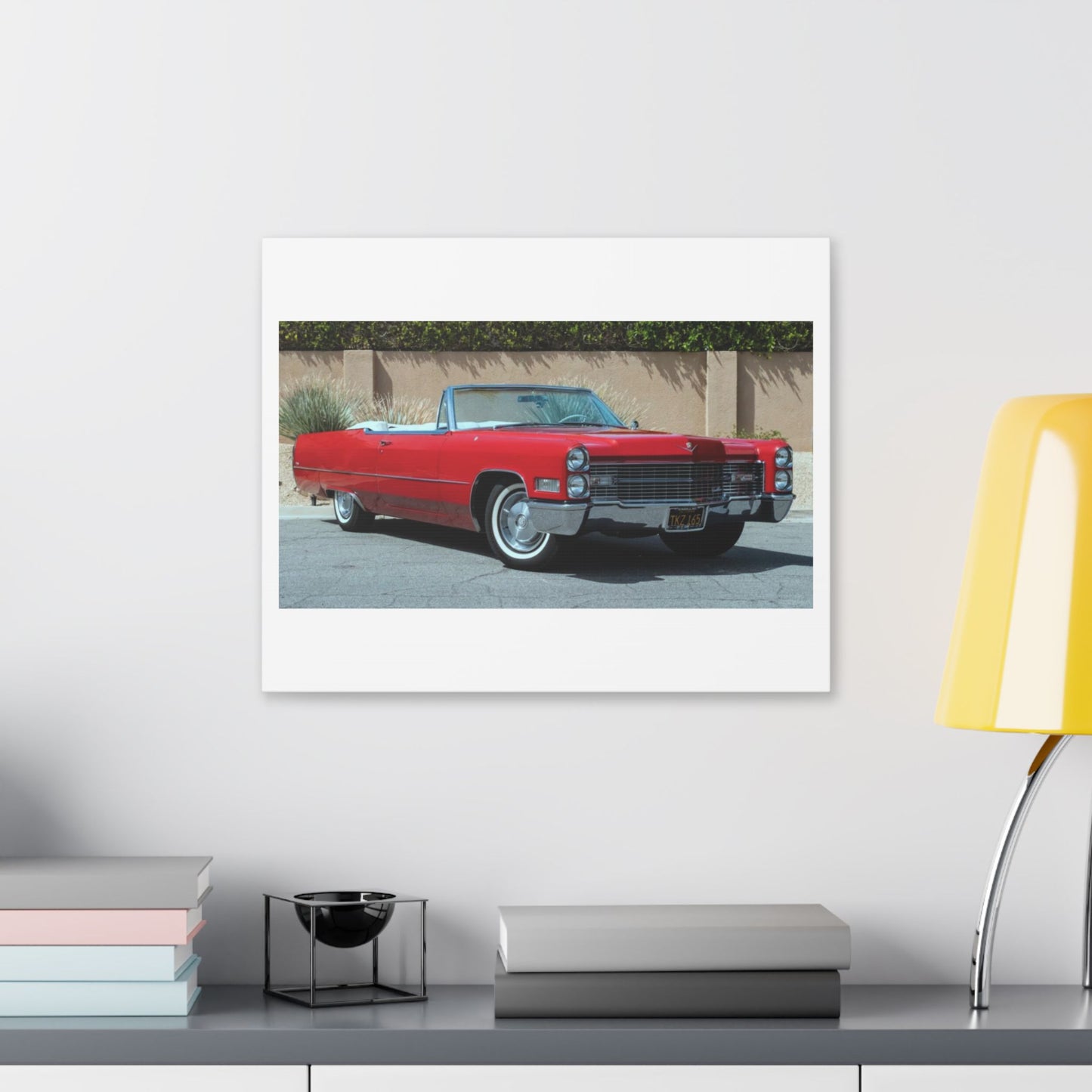 Classic 1966 Cadillac Convertible on Classic Canvas | Vintage Car Wall Art