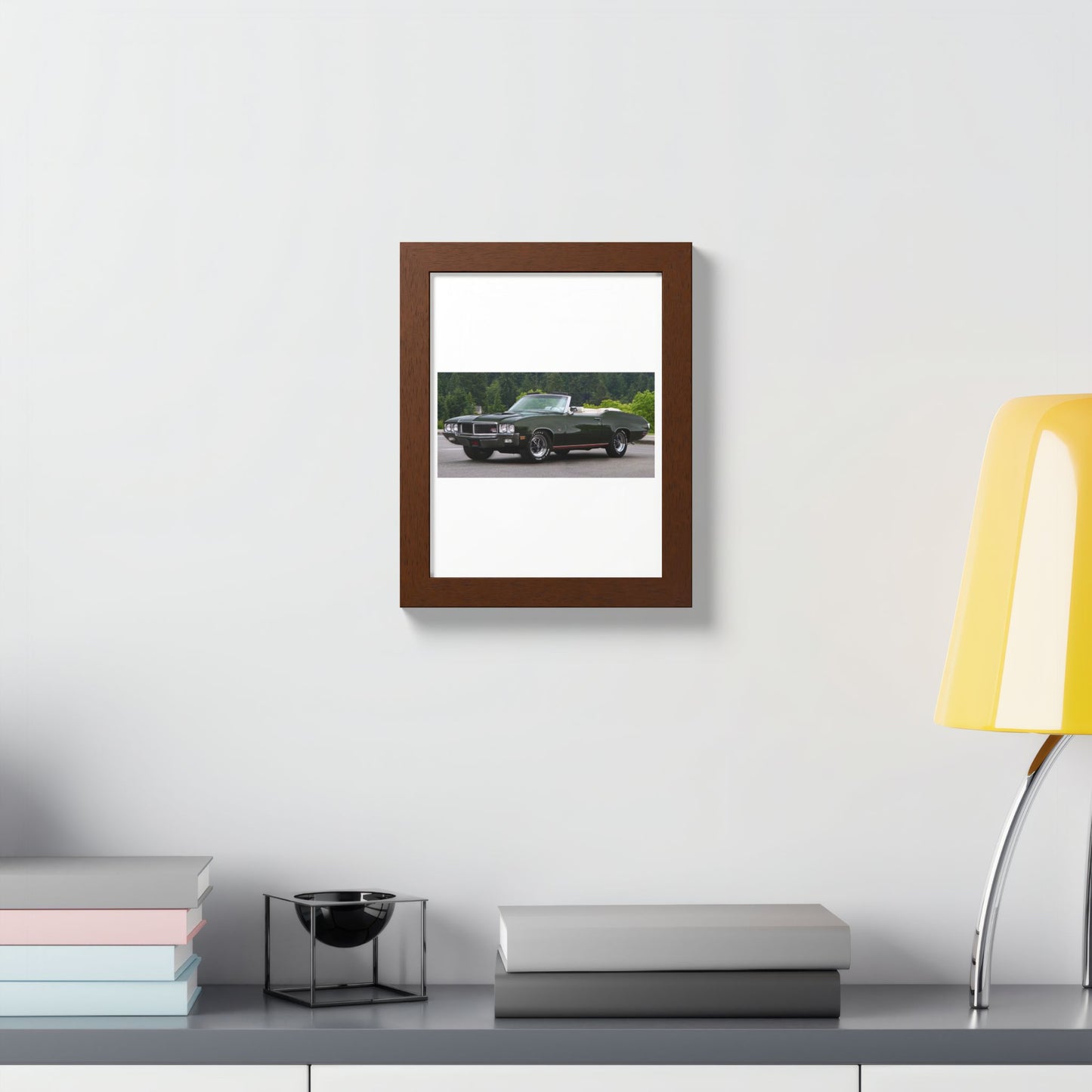 Classic 1970 Buick Skylark GS455 Stage 1 Muscle Car Convertible Framed Poster | Automotive Wall Art