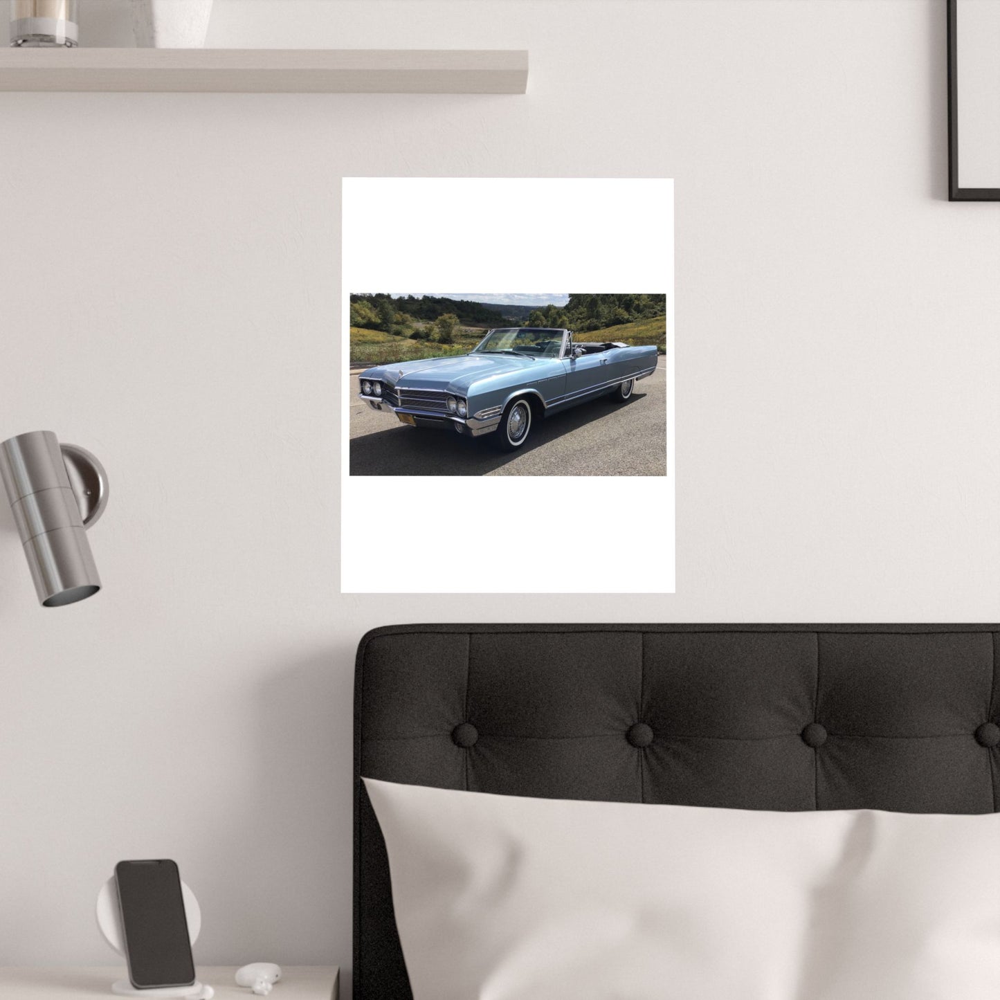 Vintage 1965 Buick Electra 225 Convertible Classic Car Poster | Satin Poster 210gsm